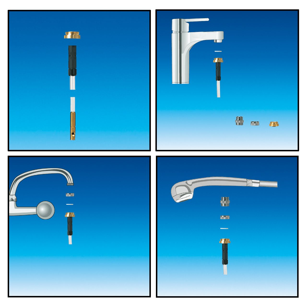 Rothenberger Industrial Hochdruck-Abflussreiniger-Set 9 tlg.
