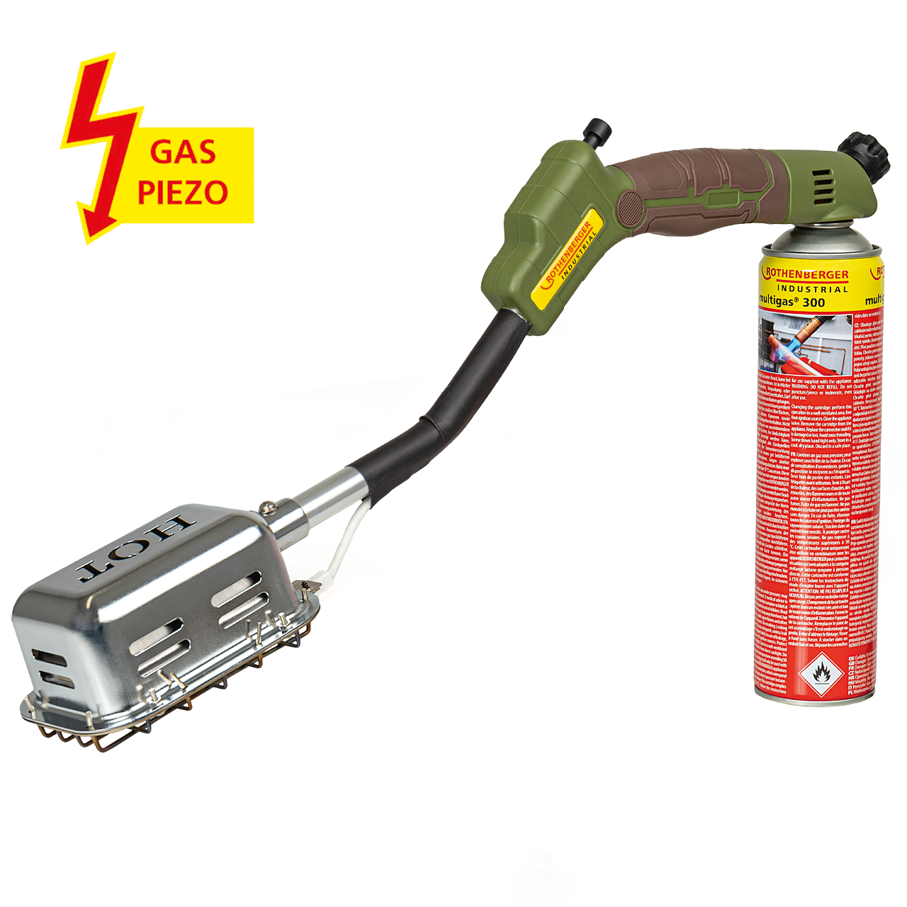 Handy Roaster mit Piezozündung inkl. Gas