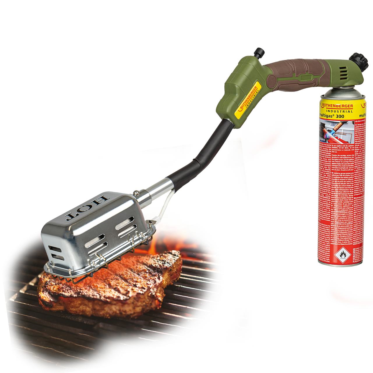Handy Roaster mit Piezozündung inkl. Gas