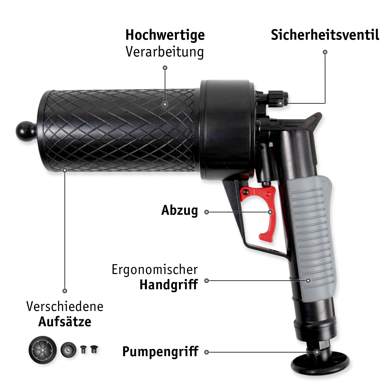 Compressed air pipe cleaner