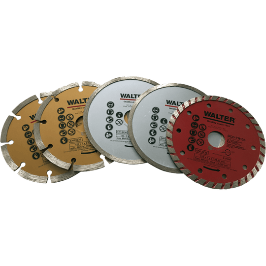 WALTER Diamanttrennscheiben - Set 5 - tlg.