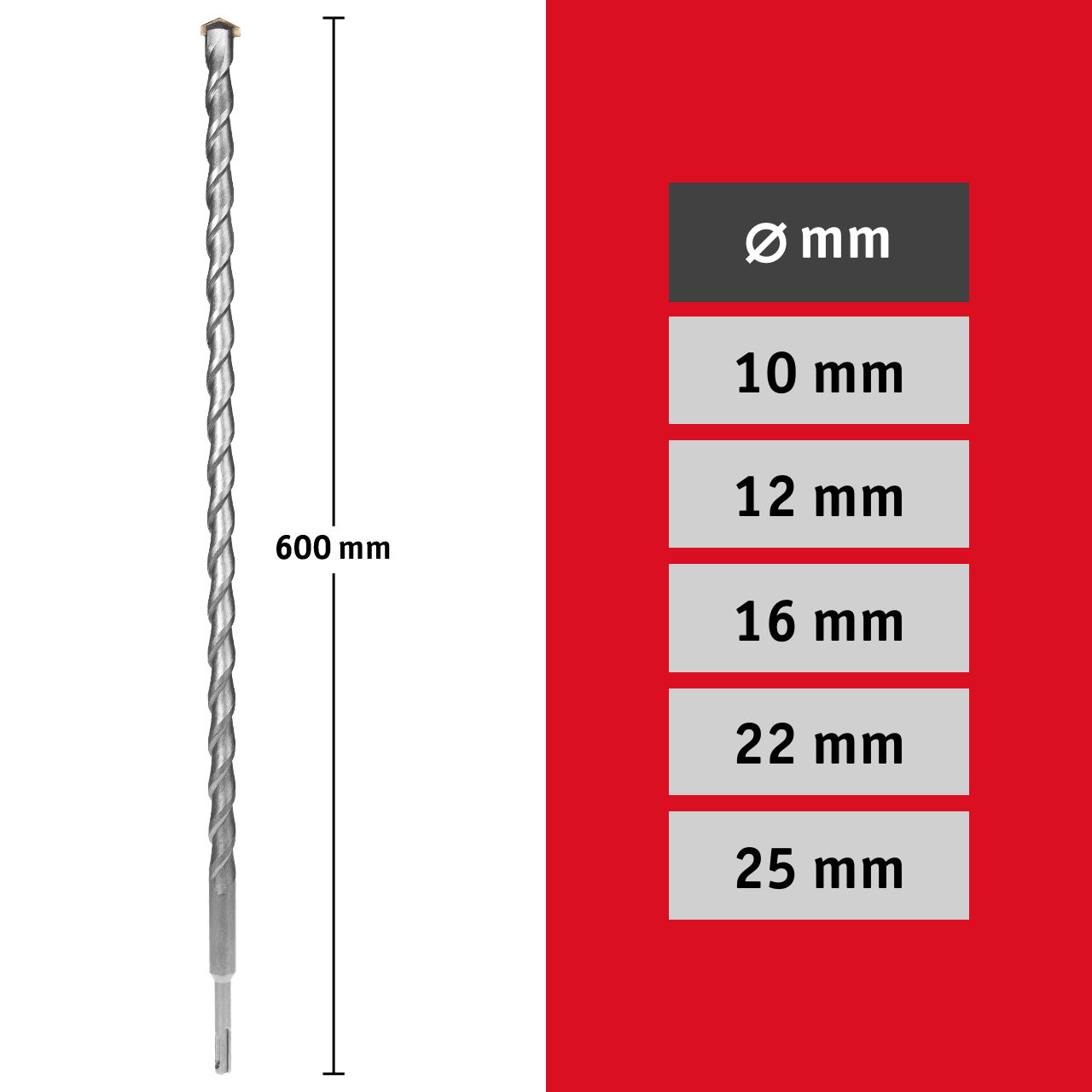 WALTER SDS-Bohrer Set 5-tlg.