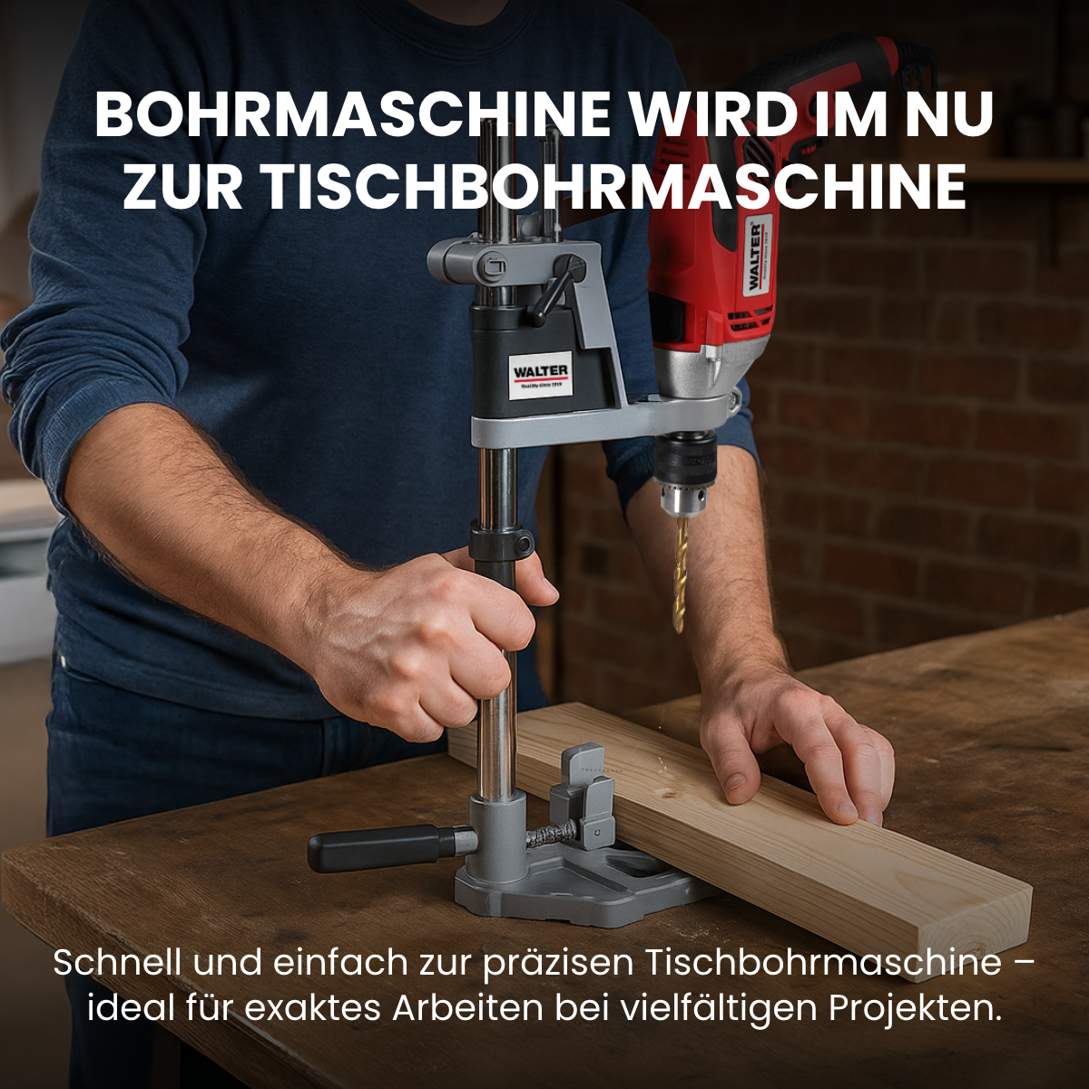 Bohrständer mit Maschinenschraubstock