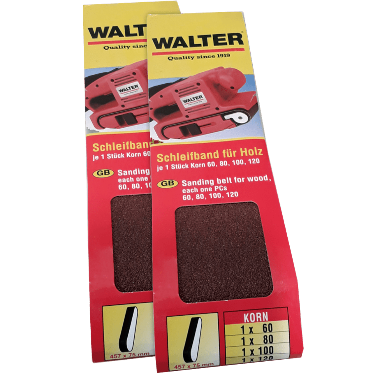 WALTER Schleifband - Set 8 - tlg.