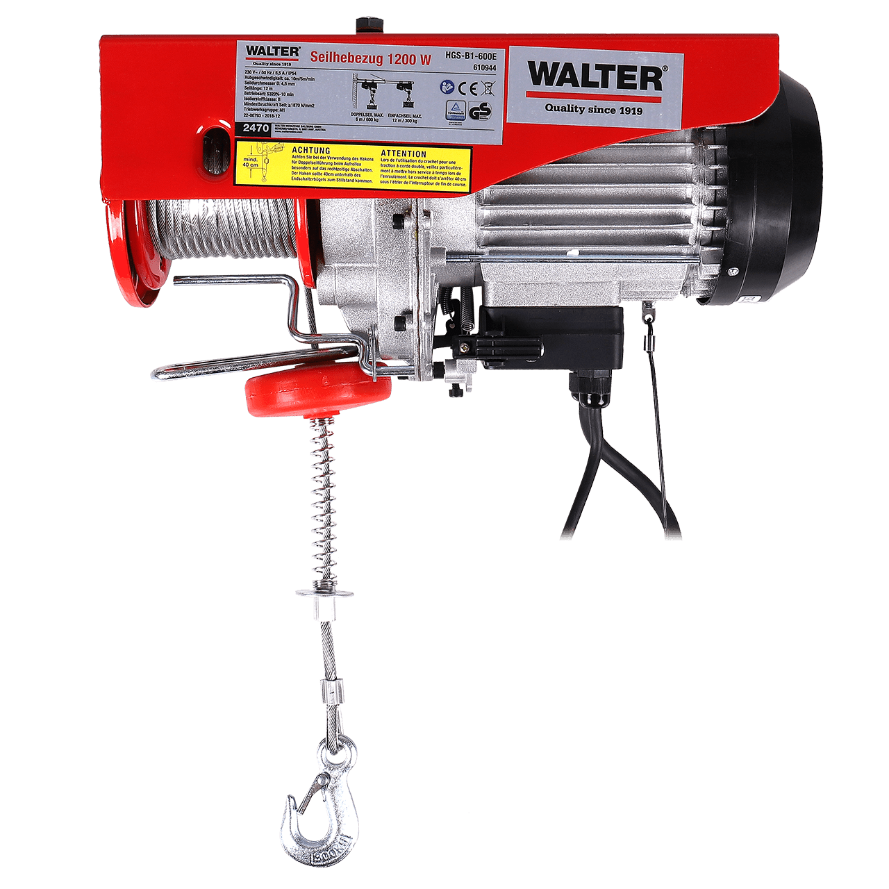 WALTER Seilhebezug 1200 W