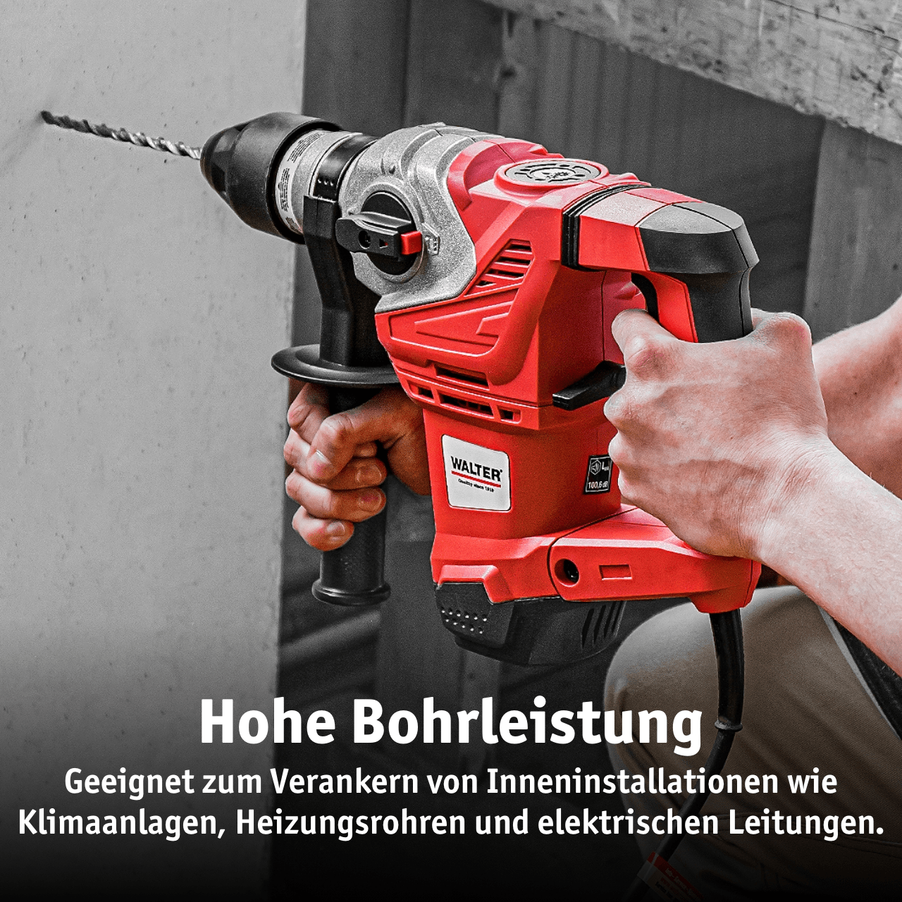 WALTER SDS-Plus Bohrer Set 3-tlg. 1000 mm