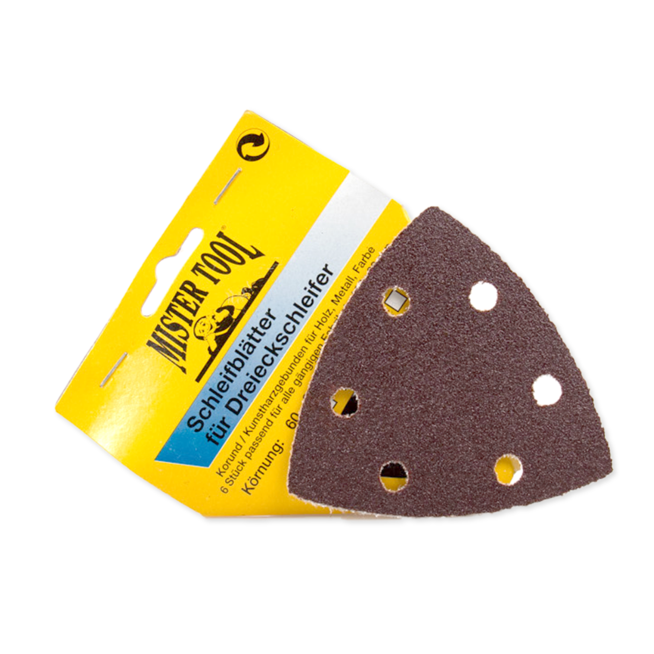 Sandpaper set for triangular sander 6 pieces