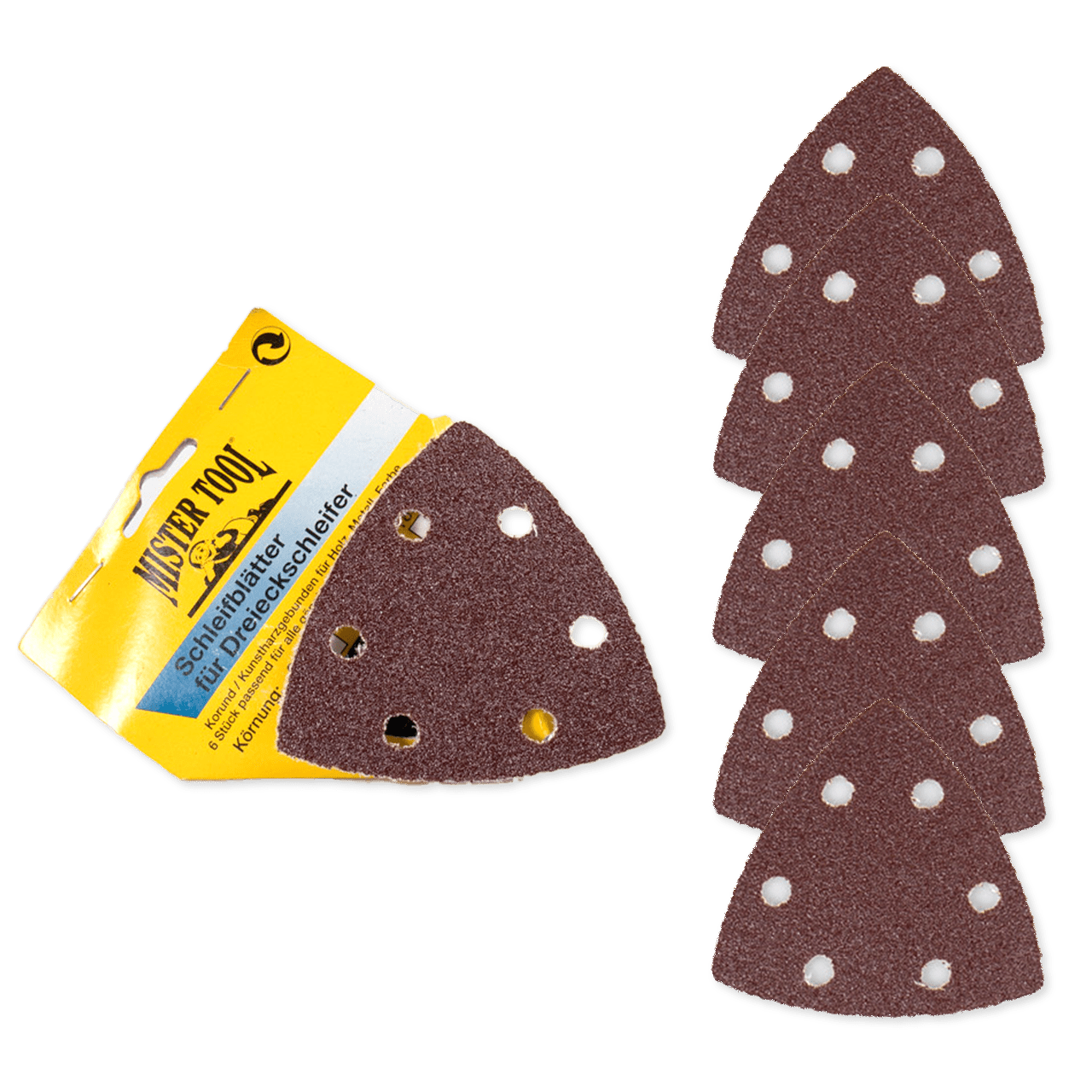MISTER TOOL Schleifpapier - Set für Dreieckschleifer