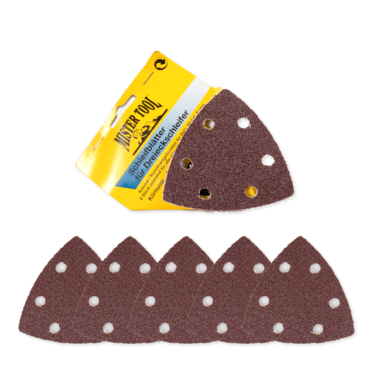 MISTER TOOL Schleifpapier - Set für Dreieckschleifer