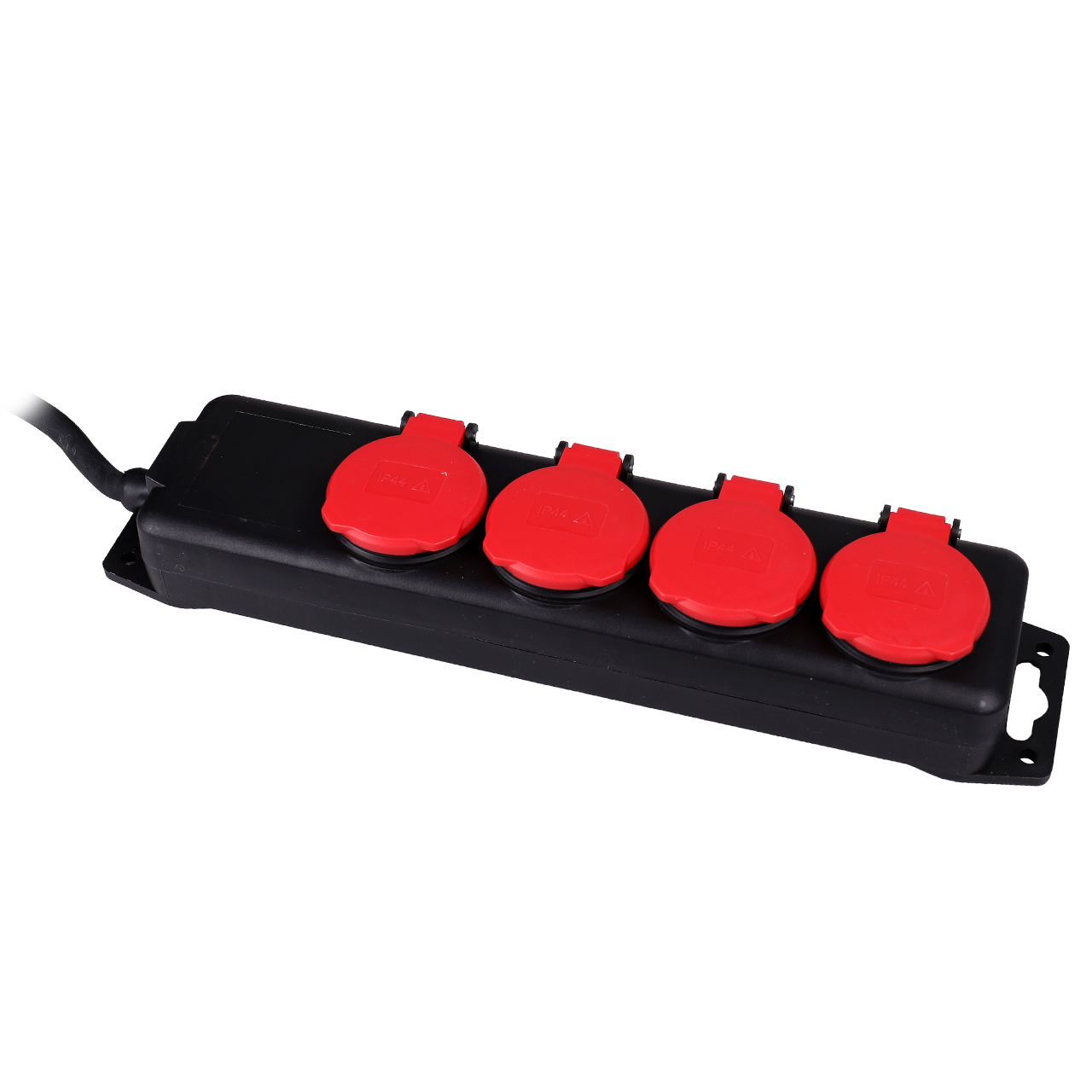 2-tlg. 4-fach Outdoorsteckdosenleiste