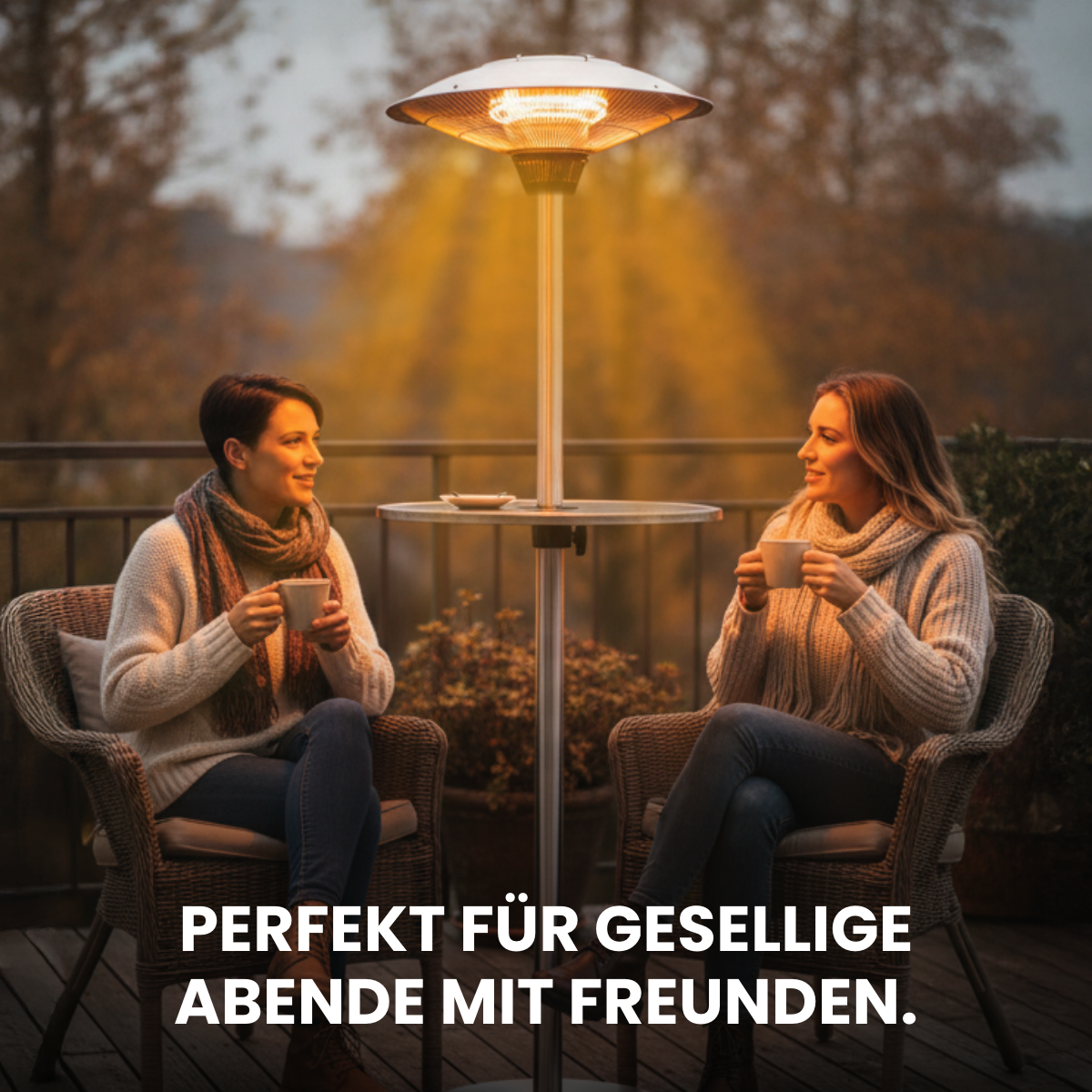 Halogen Terrassenstrahler mit Rädern