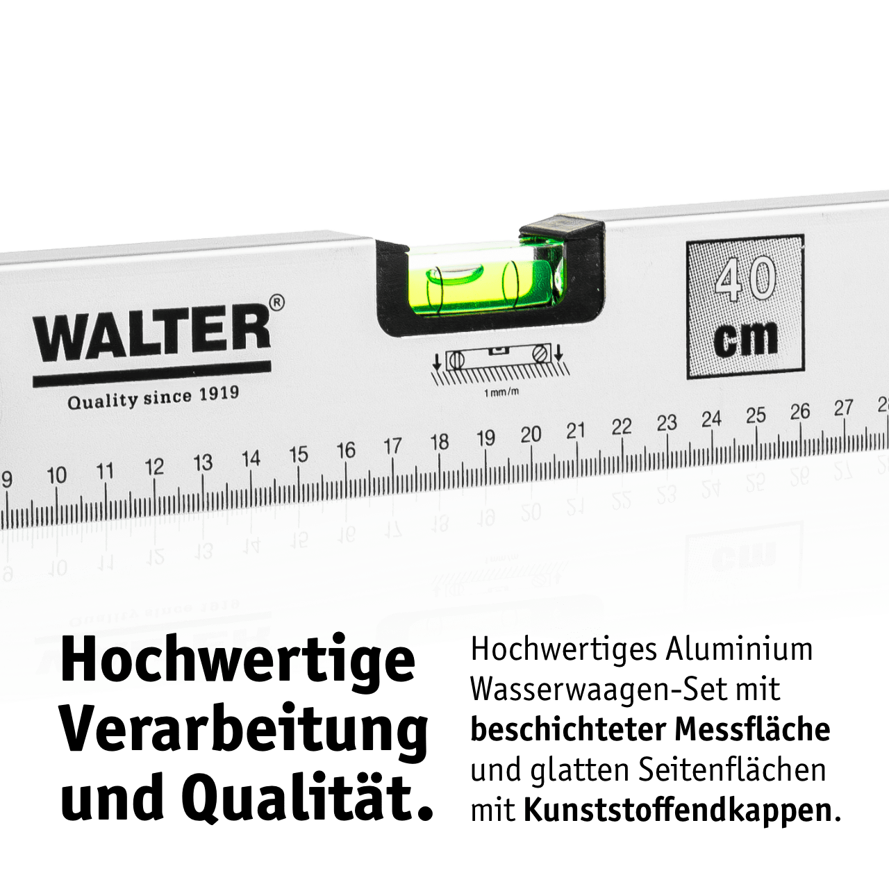 WALTER Wasserwaagen-Set 3-tlg.
