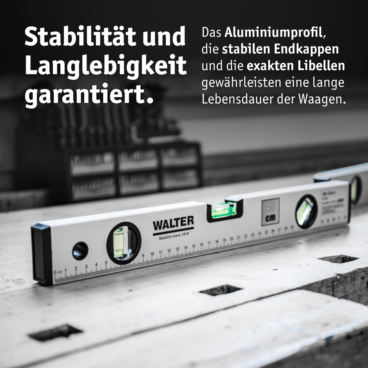 WALTER Wasserwaagen-Set 3-tlg.