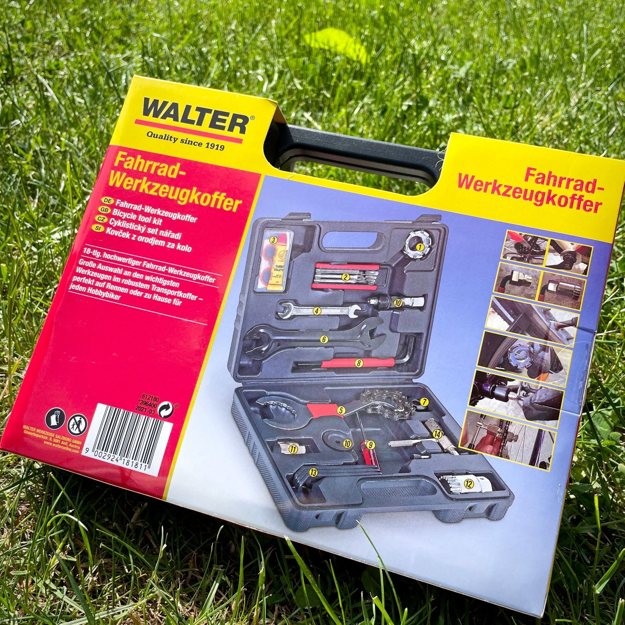 WALTER Fahrrad-Werkzeugkoffer 18-tlg.