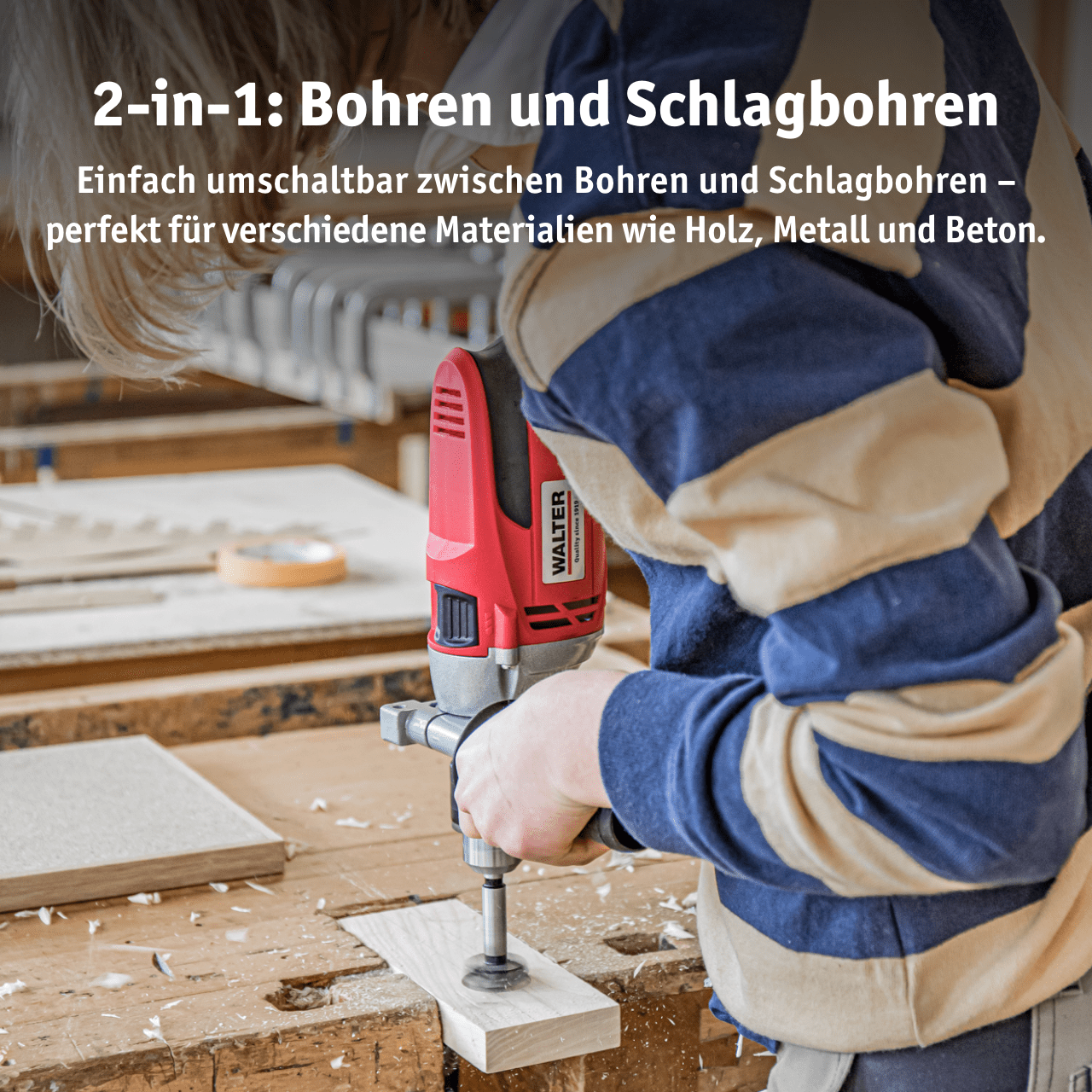 WALTER Schlagbohrmaschine 910 W