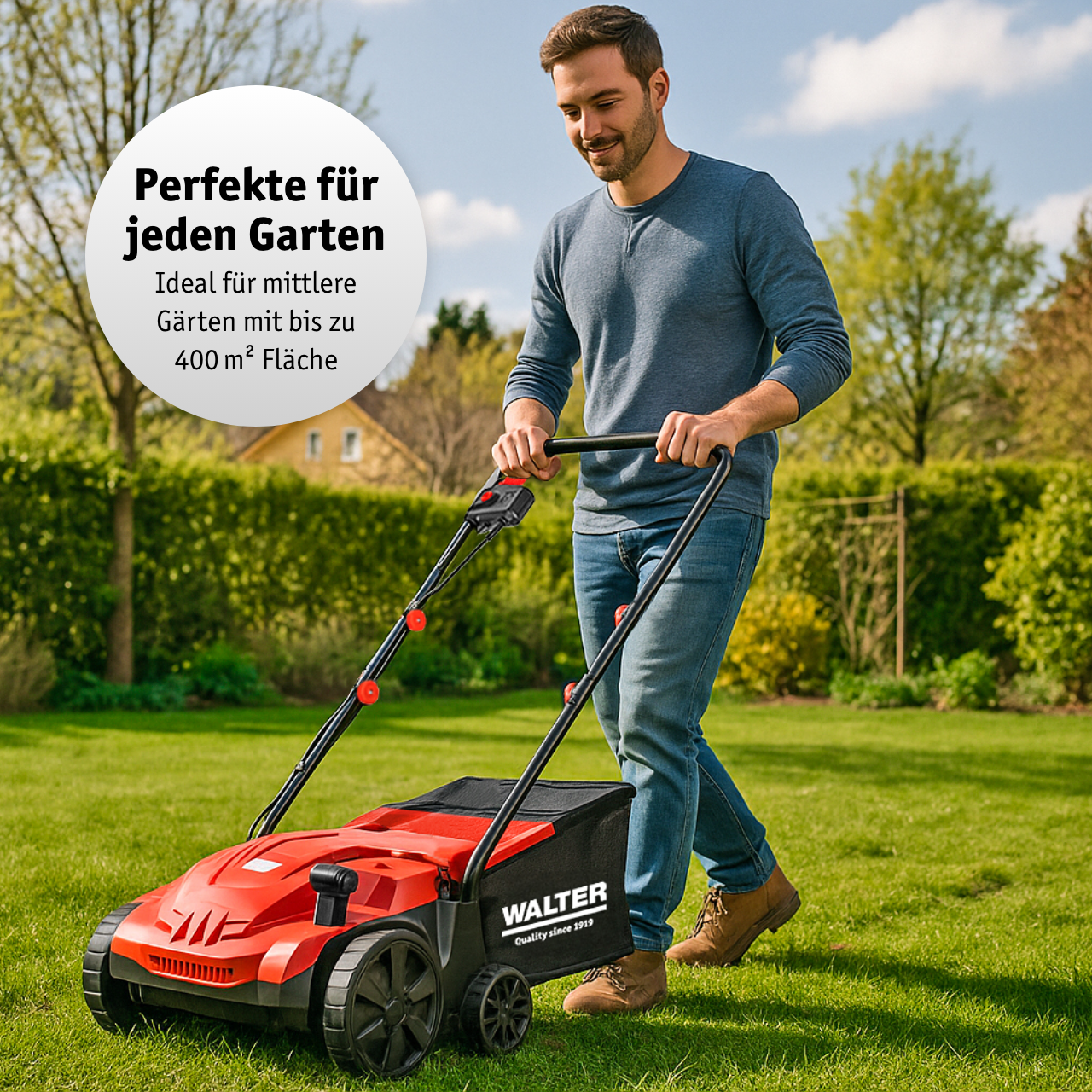 Elektro-Vertikutierer und Rasenlüfter 1500 W