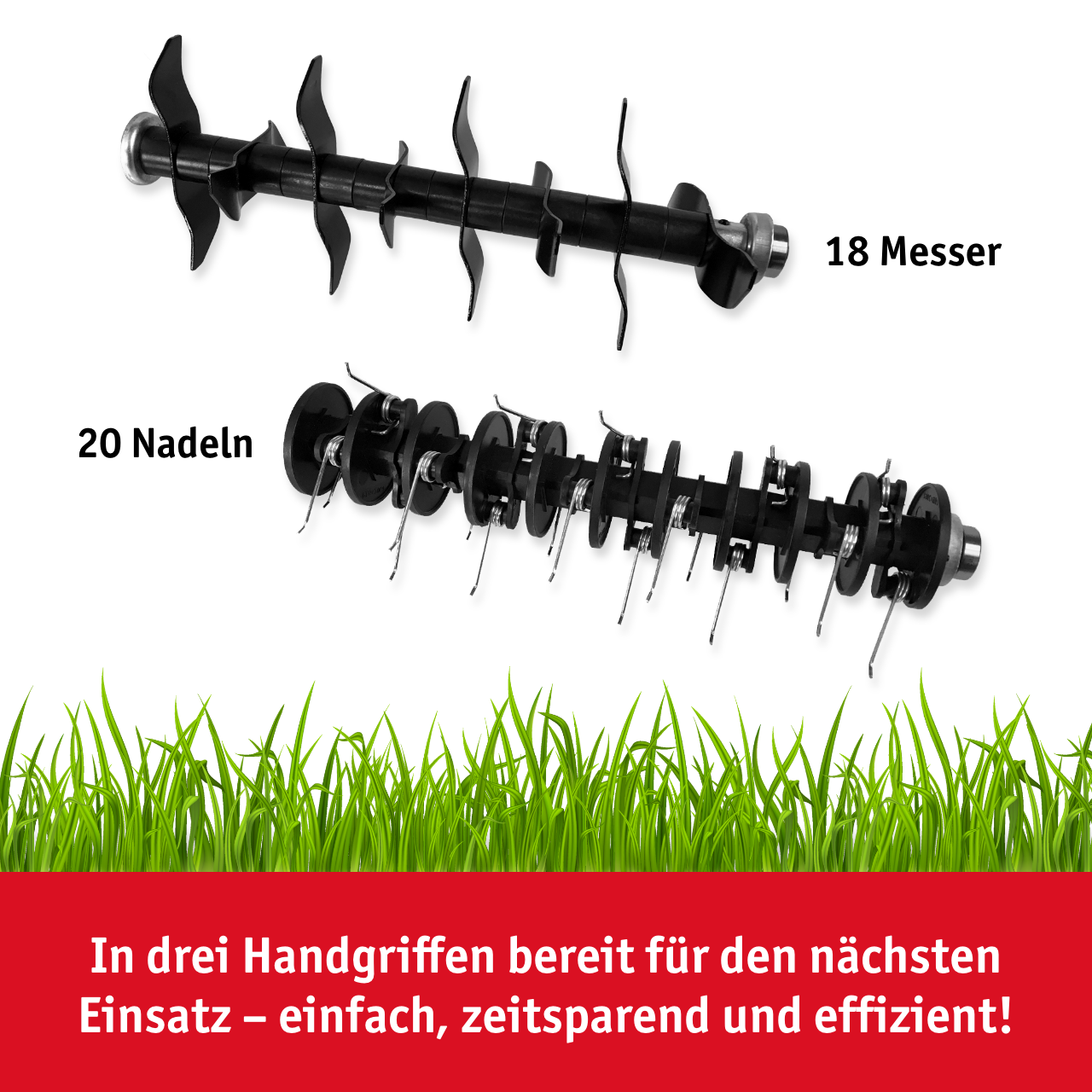 Elektro-Vertikutierer und Rasenlüfter 1500 W