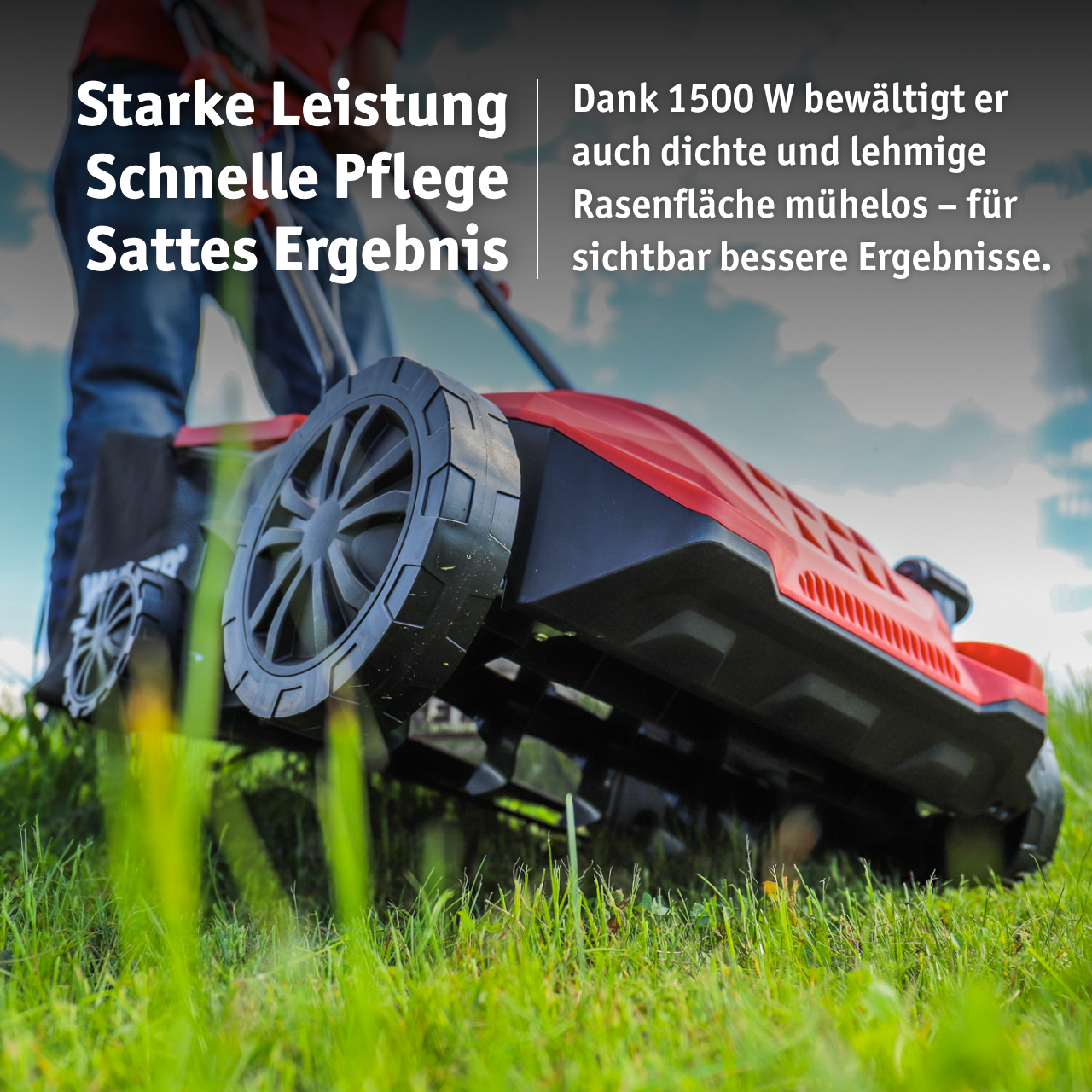 Elektro-Vertikutierer und Rasenlüfter 1500 W