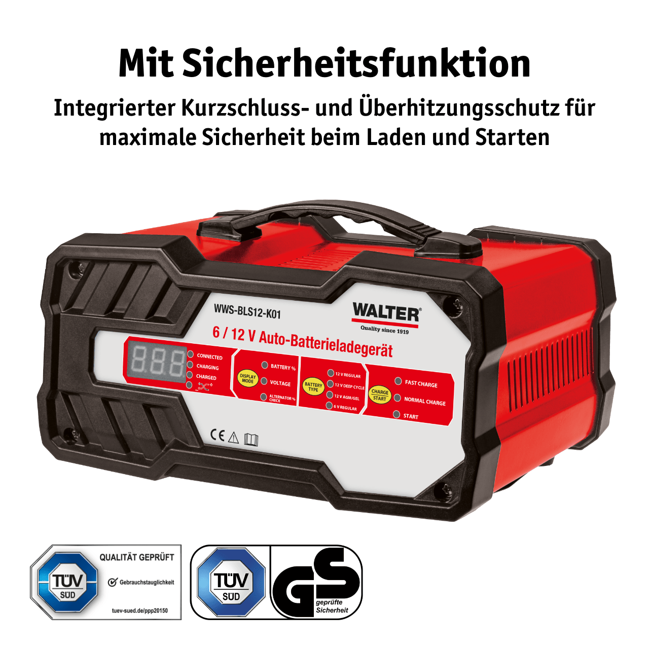 WALTER Auto-Batterieladegerät