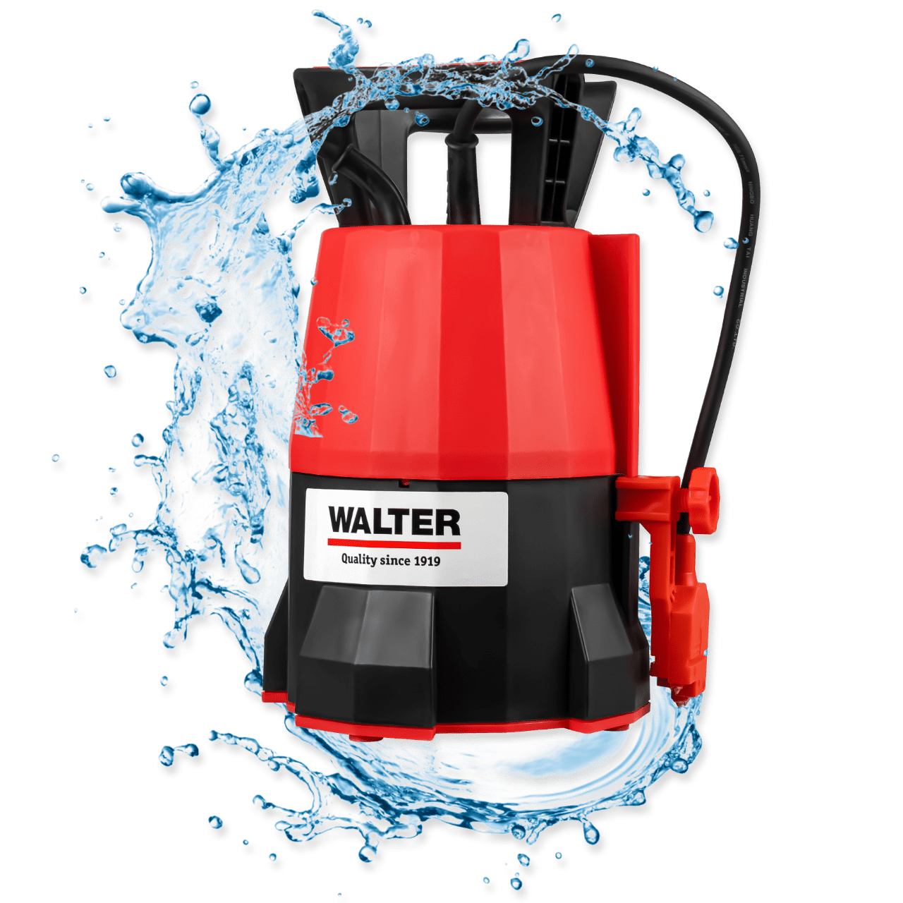 WALTER Klarwasser Tauchpumpe "extra flach" 400 W