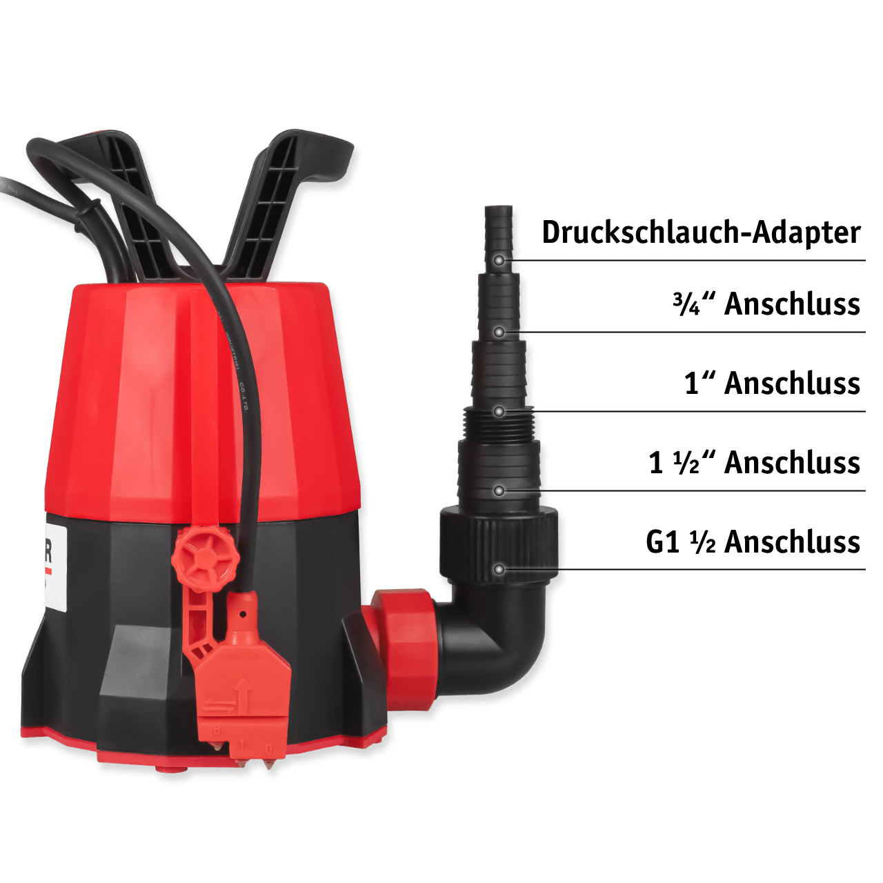 WALTER Klarwasser Tauchpumpe "extra flach" 400 W