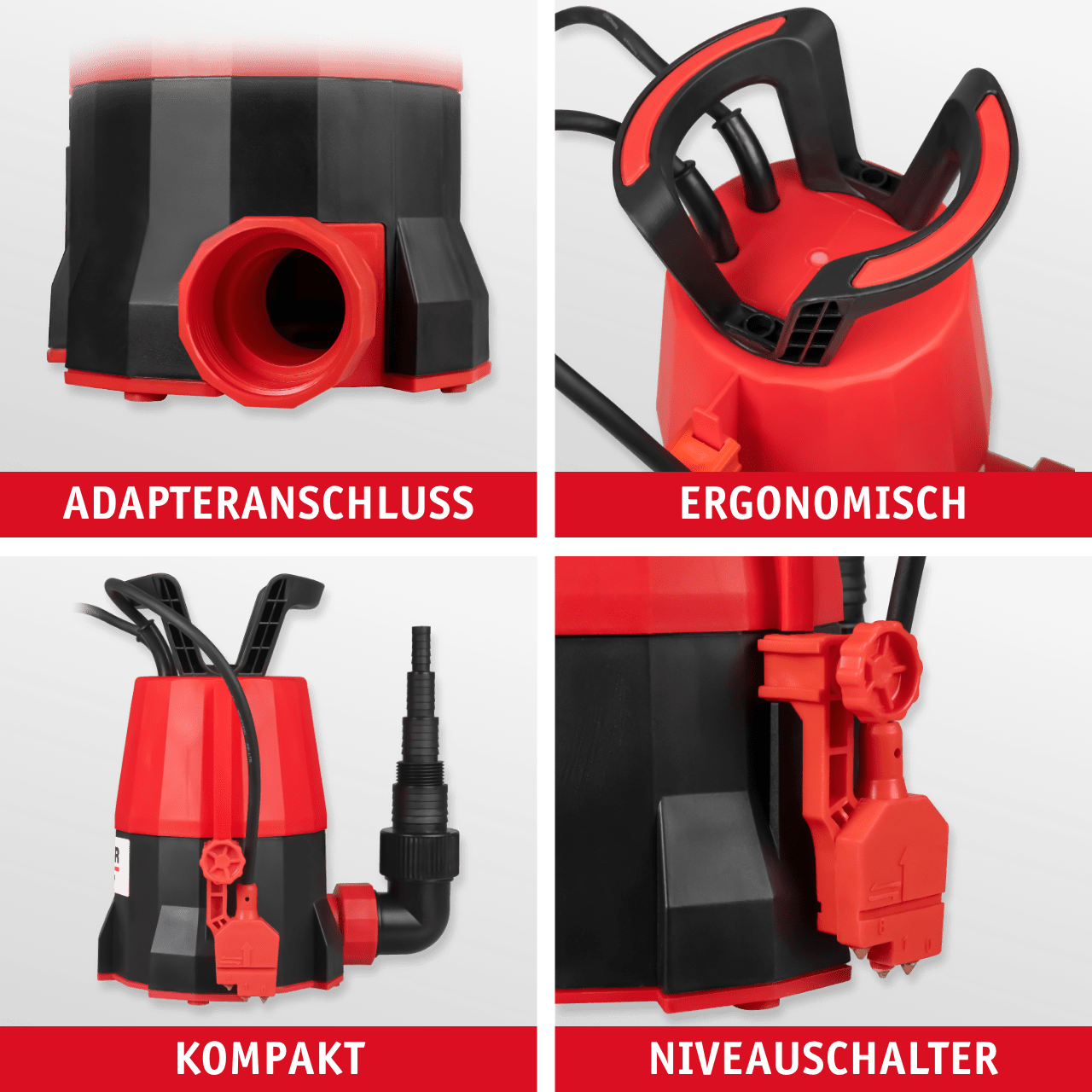 WALTER Klarwasser Tauchpumpe "extra flach" 400 W