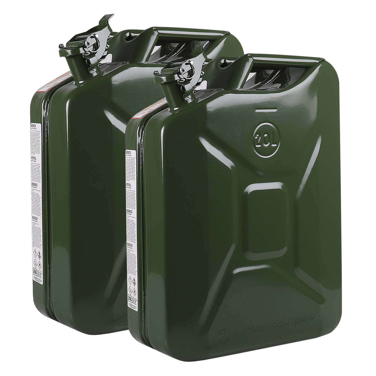 WALTER 20L Benzinkanister-Trichter-Set 2-tlg.