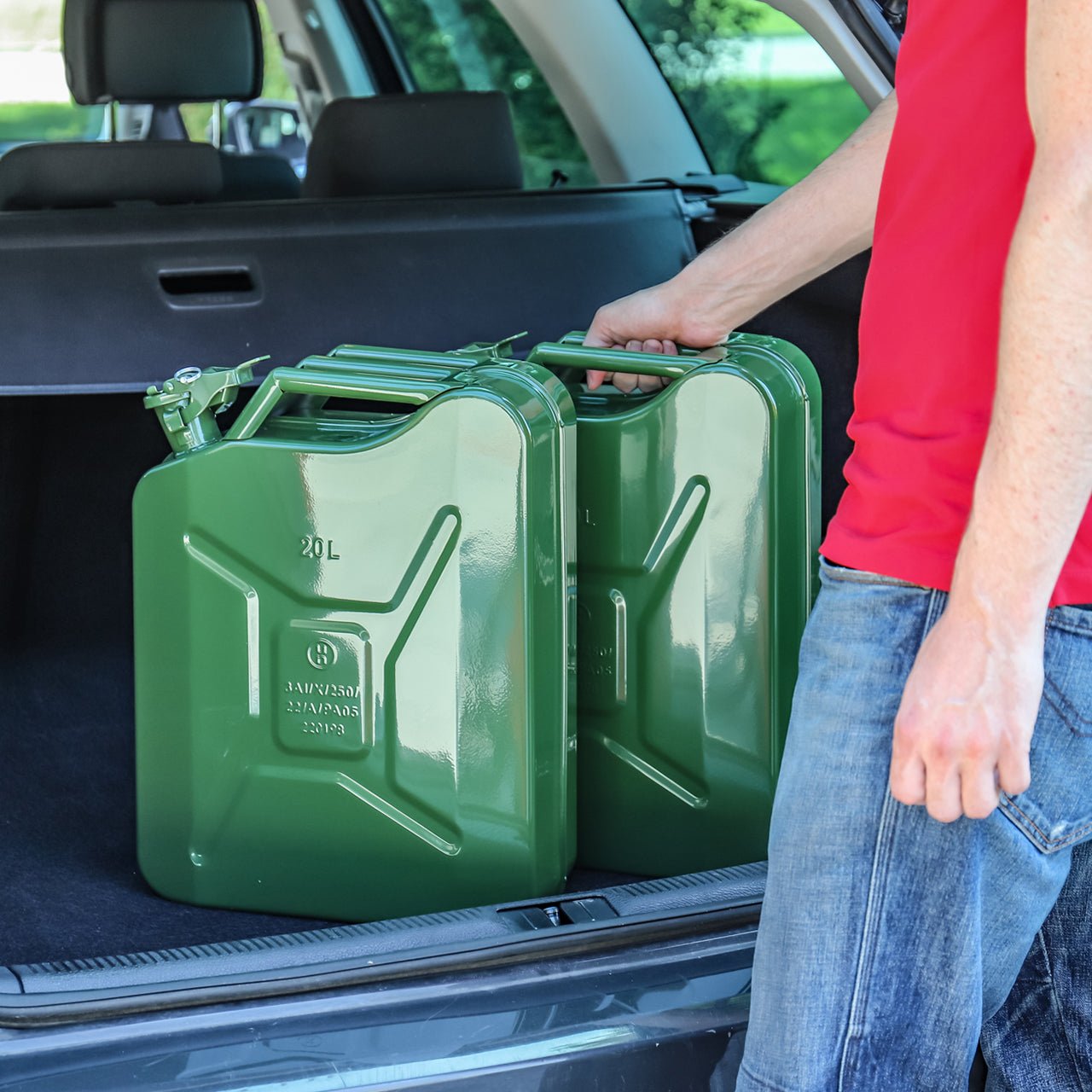 WALTER 20L Benzinkanister-Trichter-Set 2-tlg.