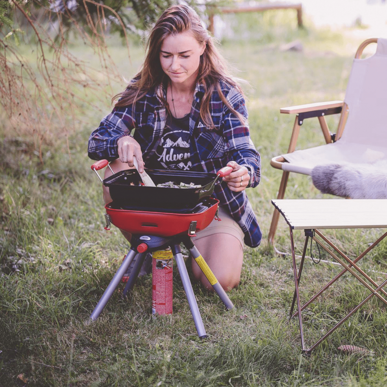 WALTER Camping- und Party-Gasgrill