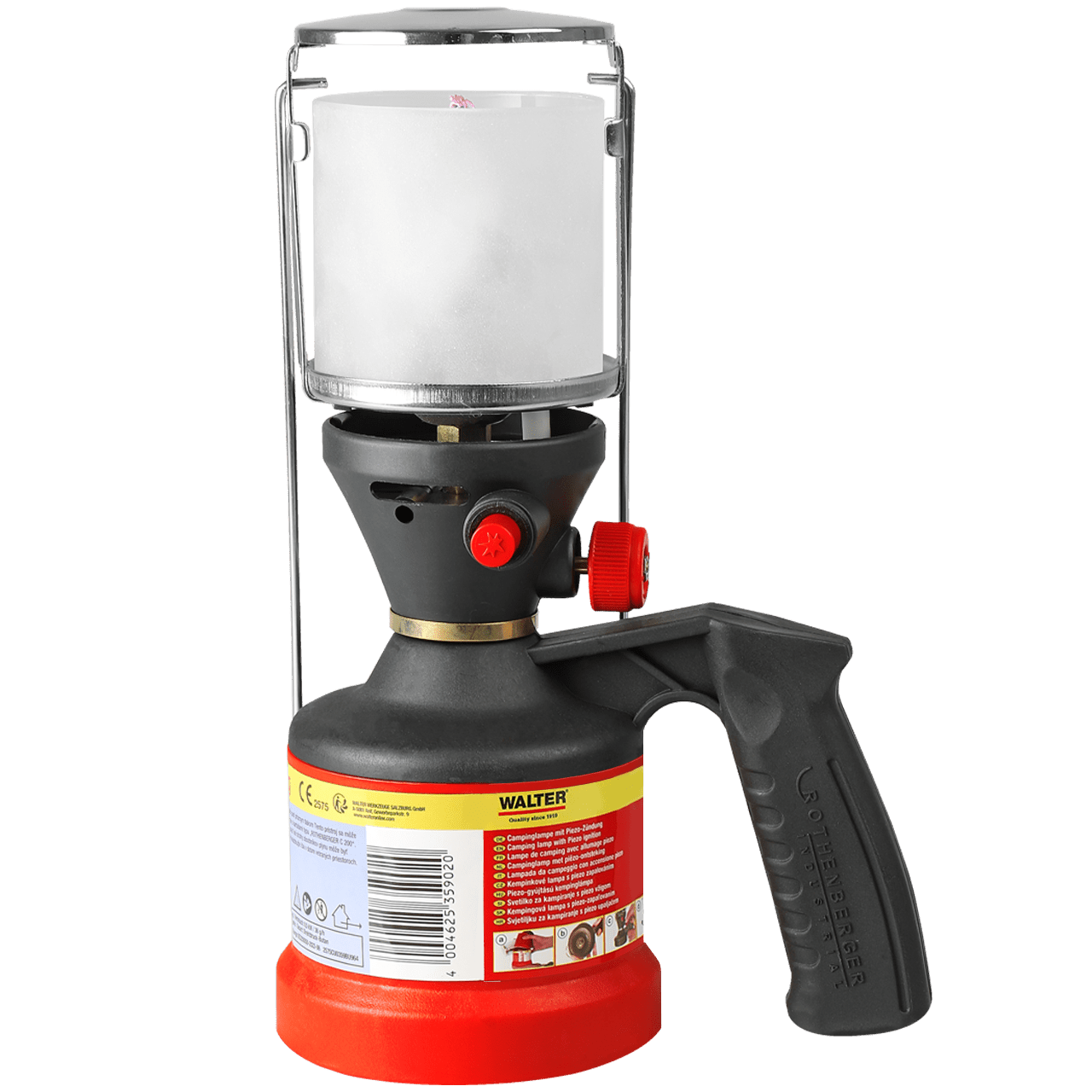 WALTER Camping-Lampe Piezo