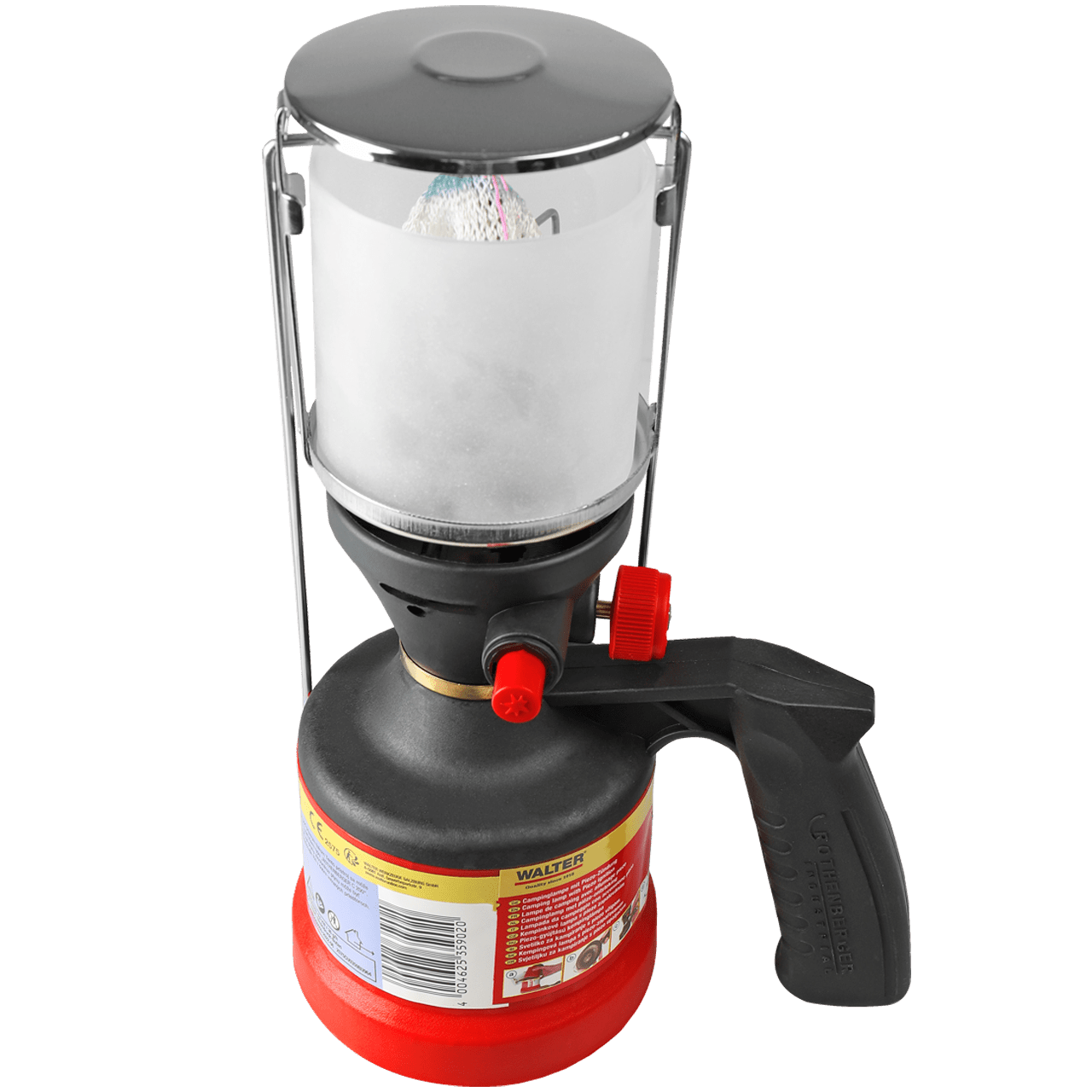 WALTER Camping-Lampe Piezo