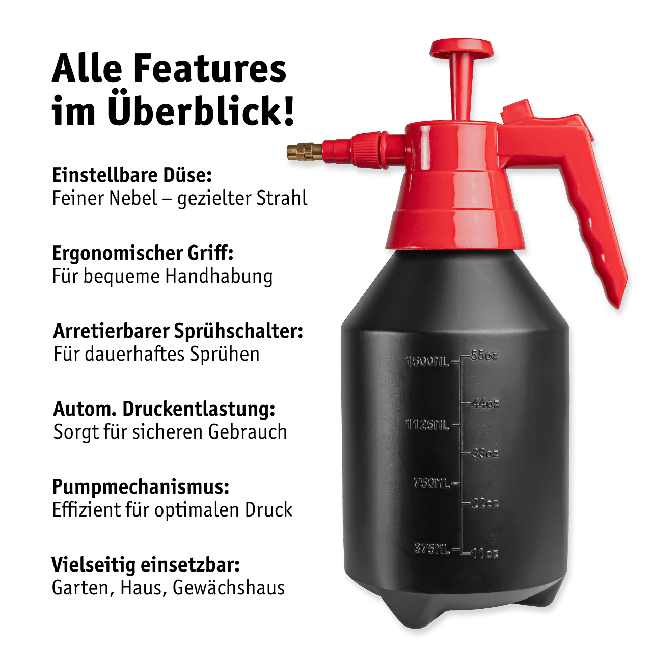 WALTER Drucksprühgerät 1,5 Liter