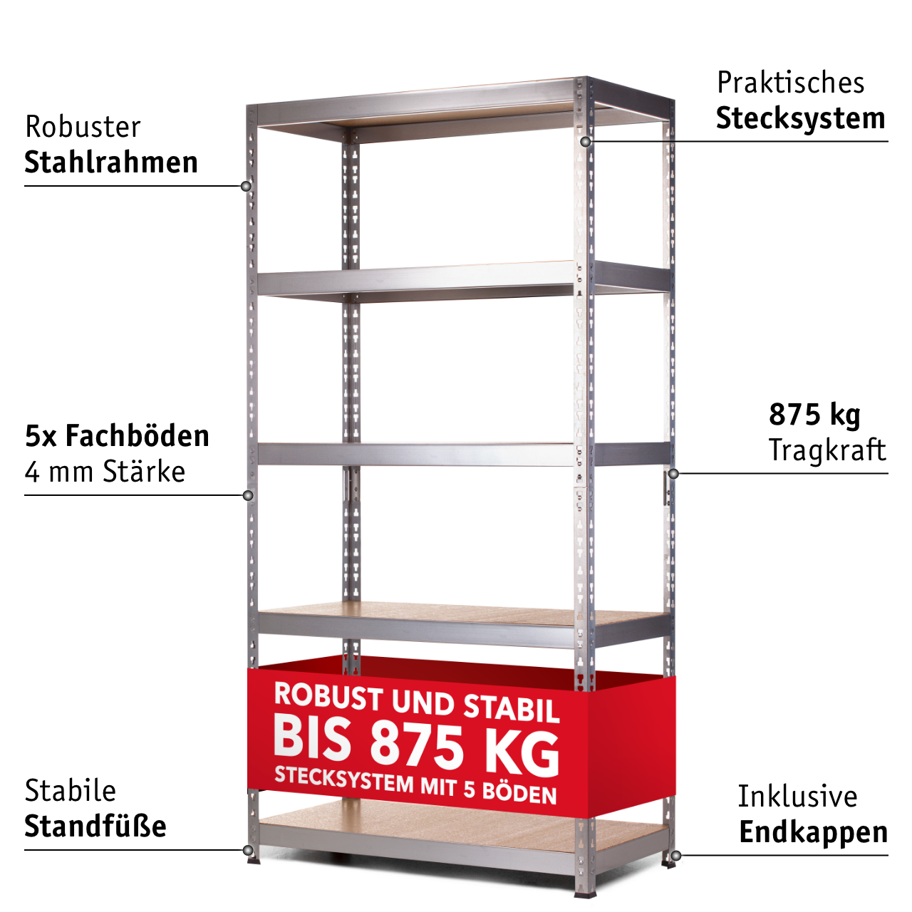 Schwerlastregal 875 kg