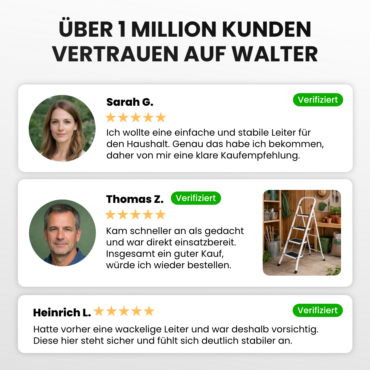 4-Stufen Leitertritt, klappbar