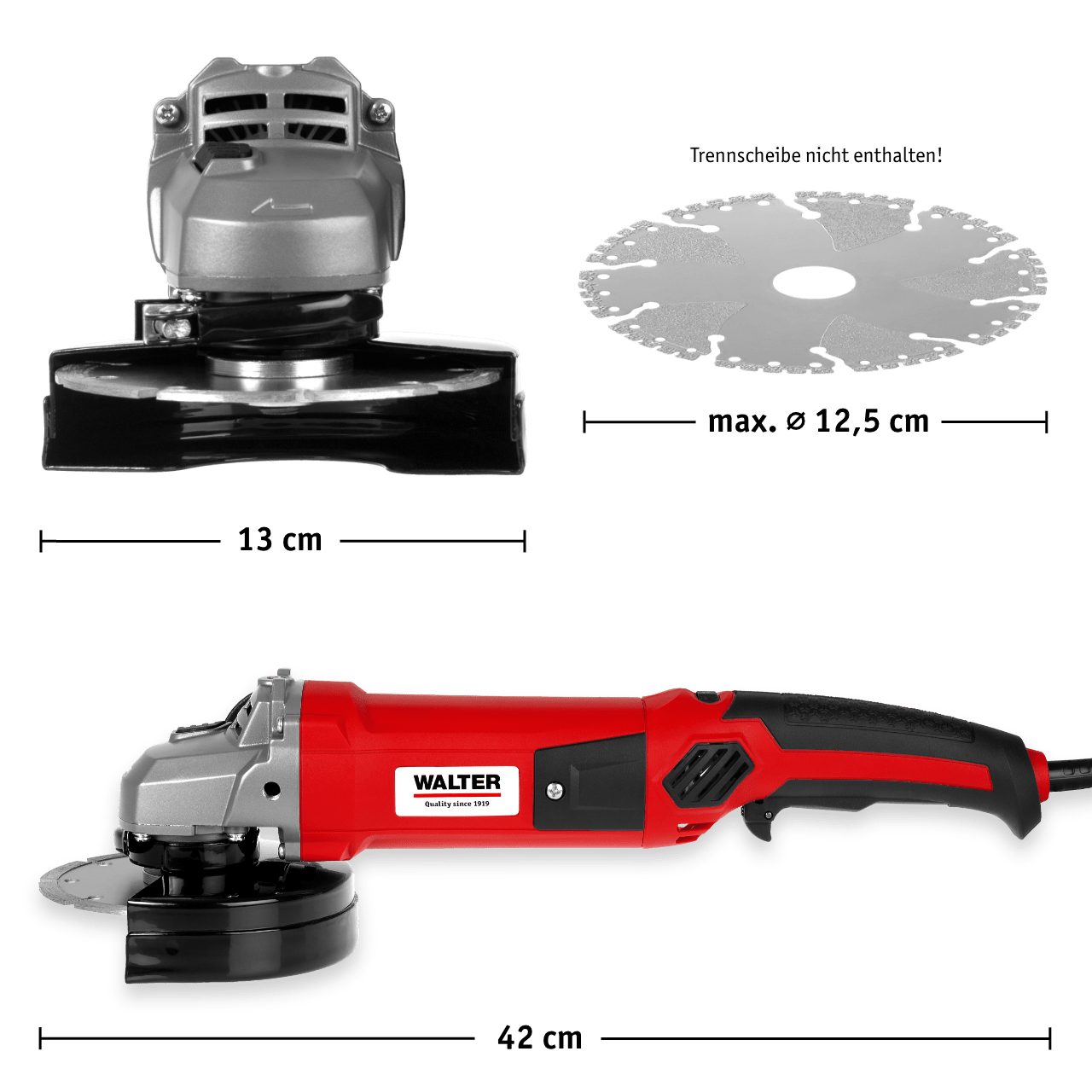 WALTER Winkelschleifer 1200 W