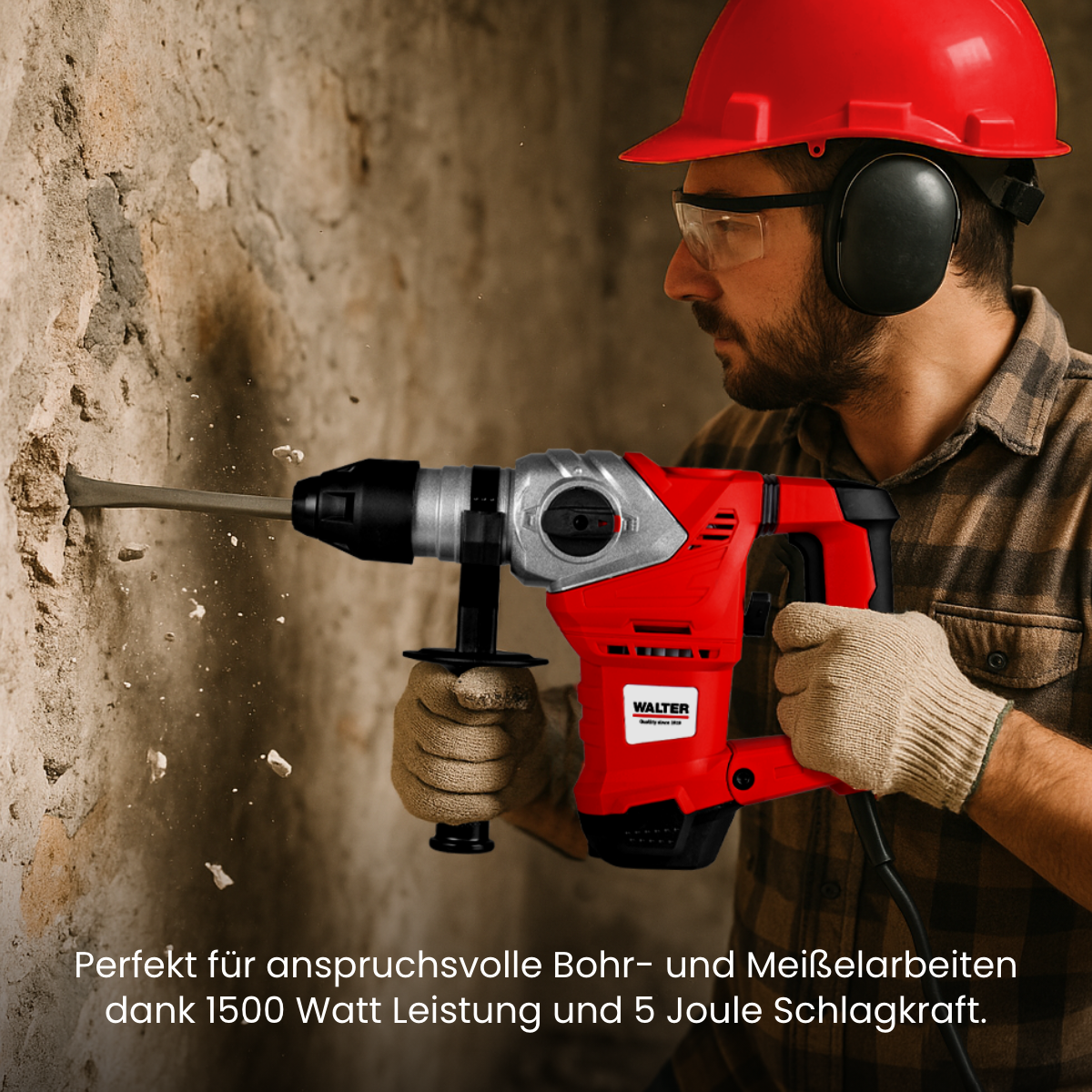 1500 W drill and chisel hammer