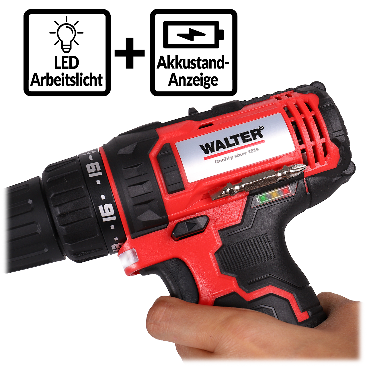 Cordless drill driver 12 V