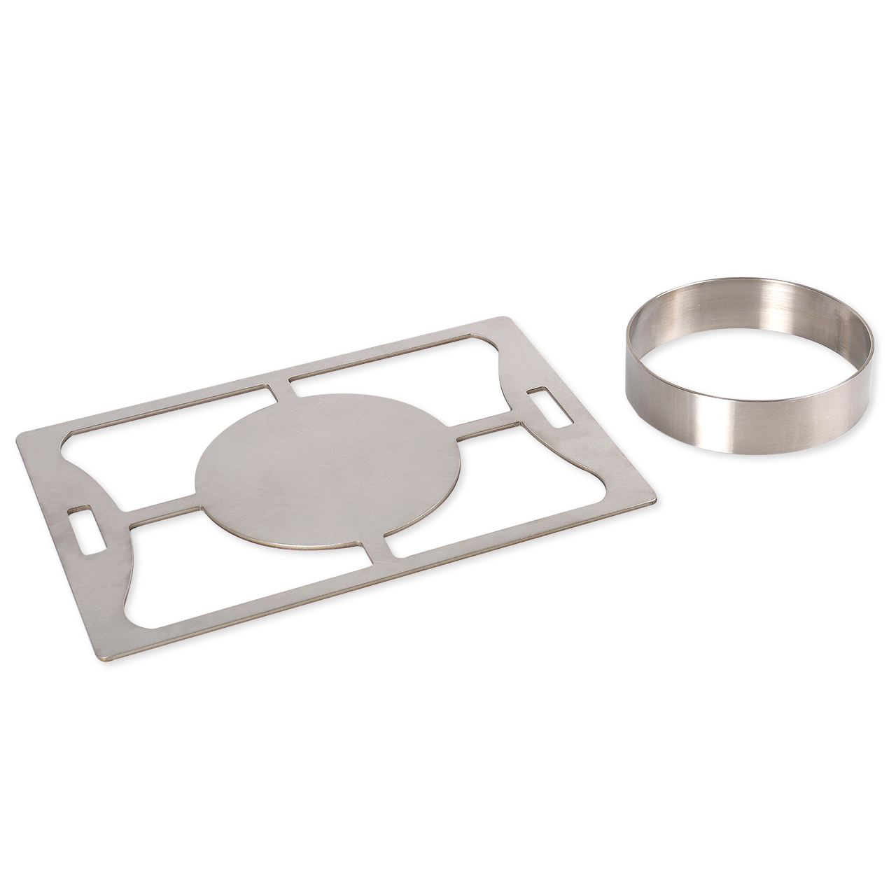 Burger grate with ring for roaster
