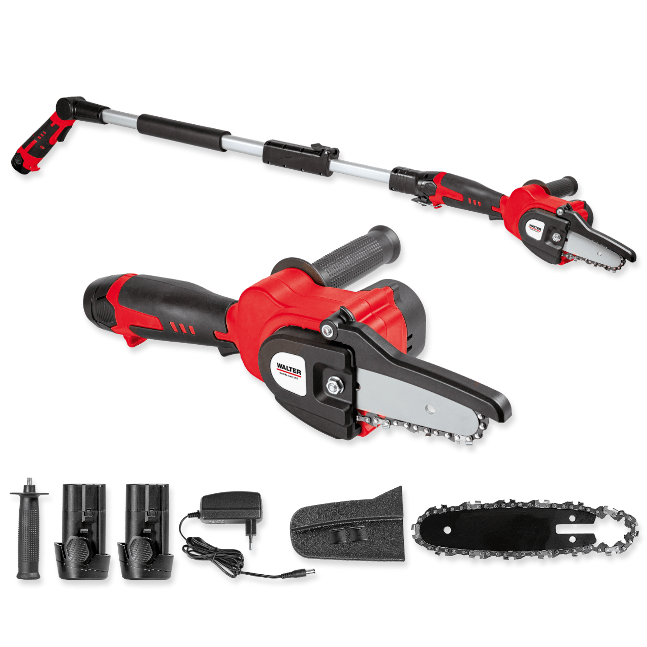 Li-Ion-Akku Hochentaster Kettensäge 12 V mit 2 Akkus online kaufen
