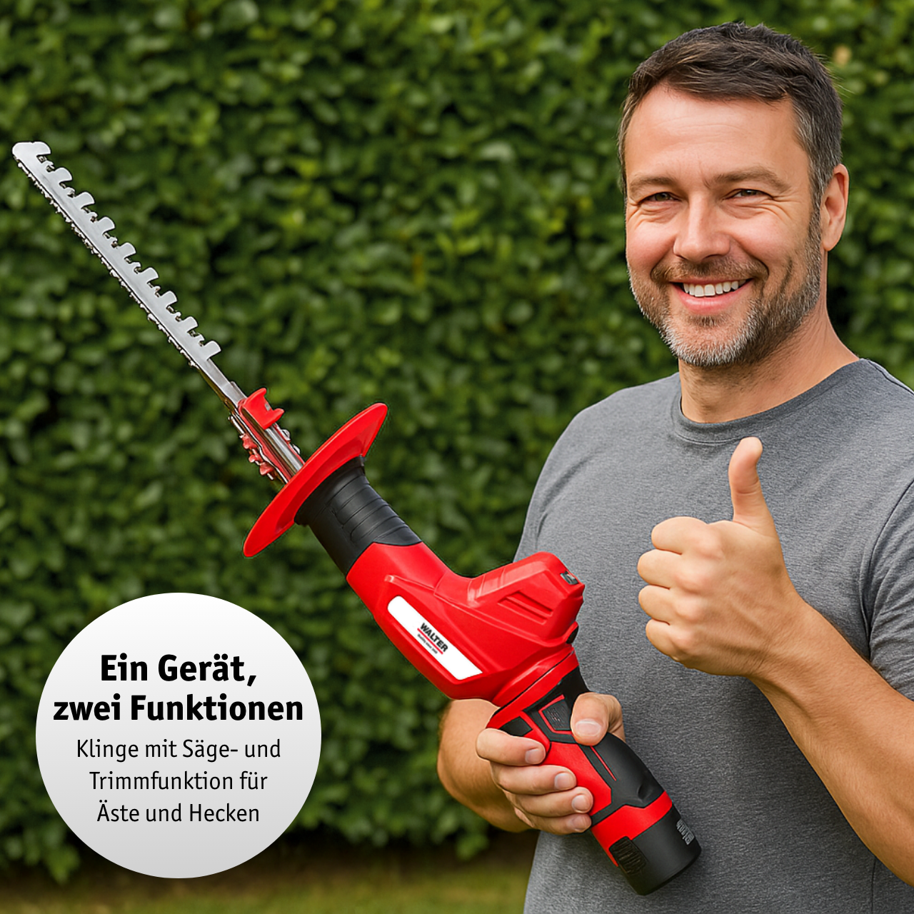 2-in-1 Heckenscheren / Säge