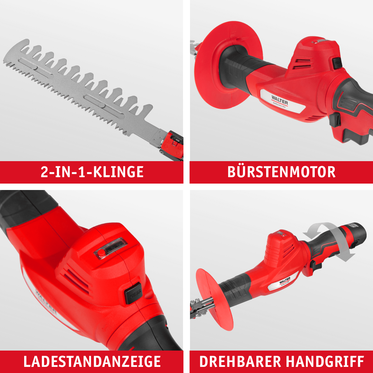 WALTER 2 - in - 1 Heckenscheren / Säge