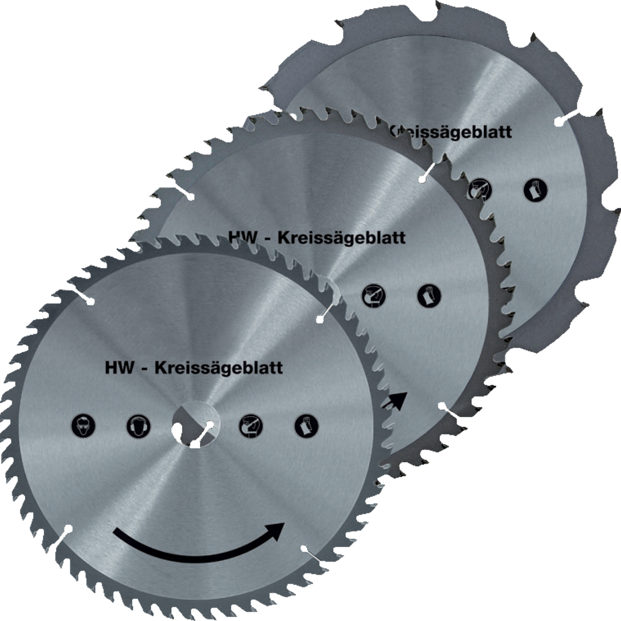 Hartmetall Sägeblatt-Set