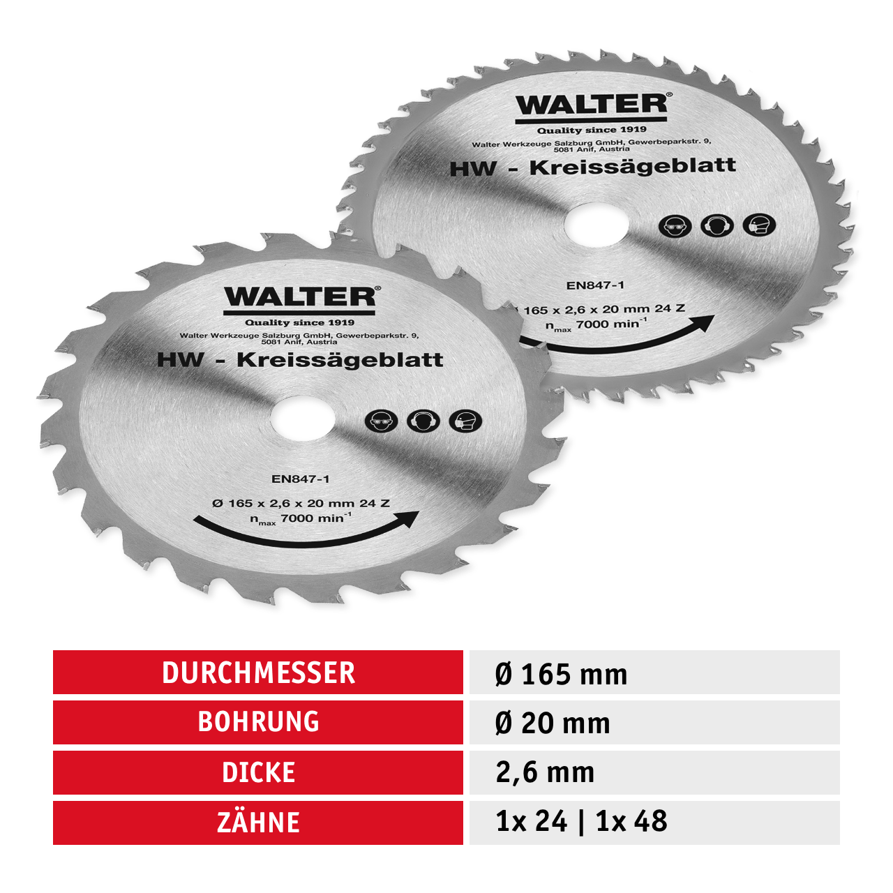 WALTER Tauchsäge mit Führungsschiene