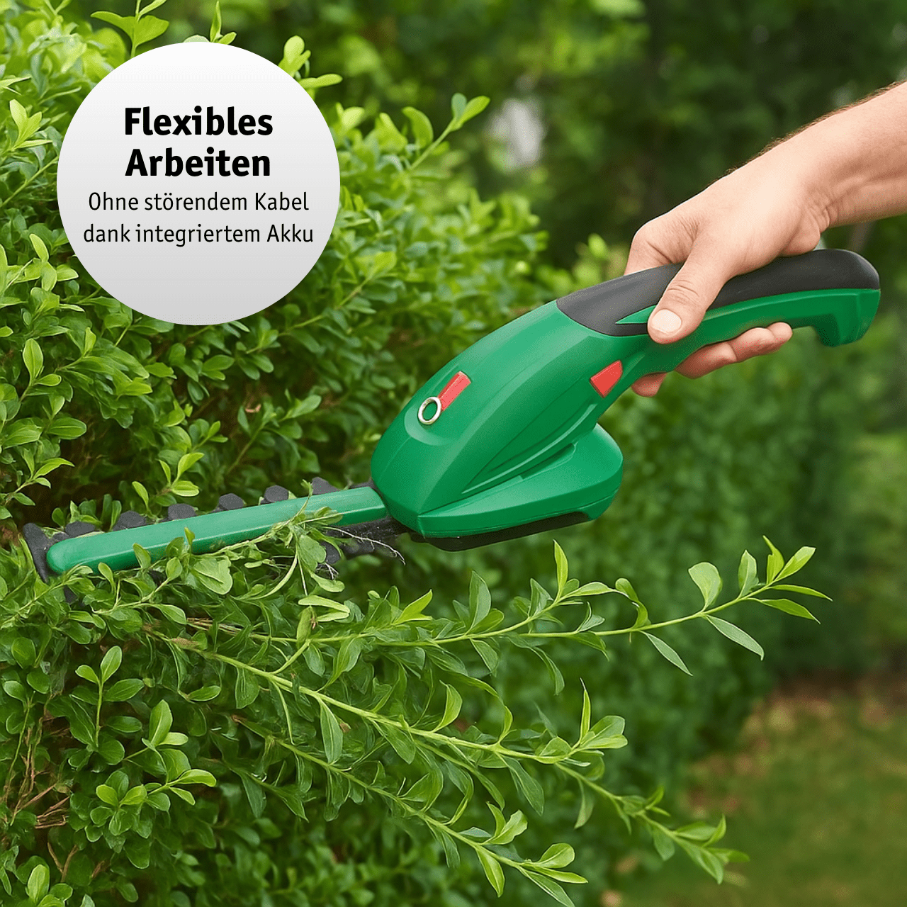 Multibrand Repacked Li - Ion Akku - Gras - und Strauchschere 7,2 V