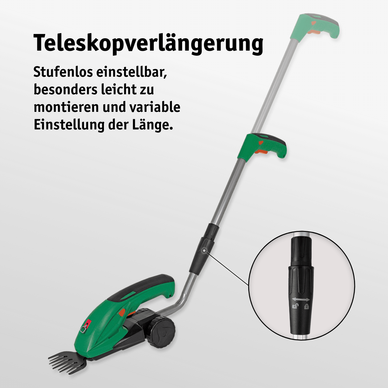 Multibrand Repacked Li - Ion Akku - Gras - und Strauchschere 7,2 V