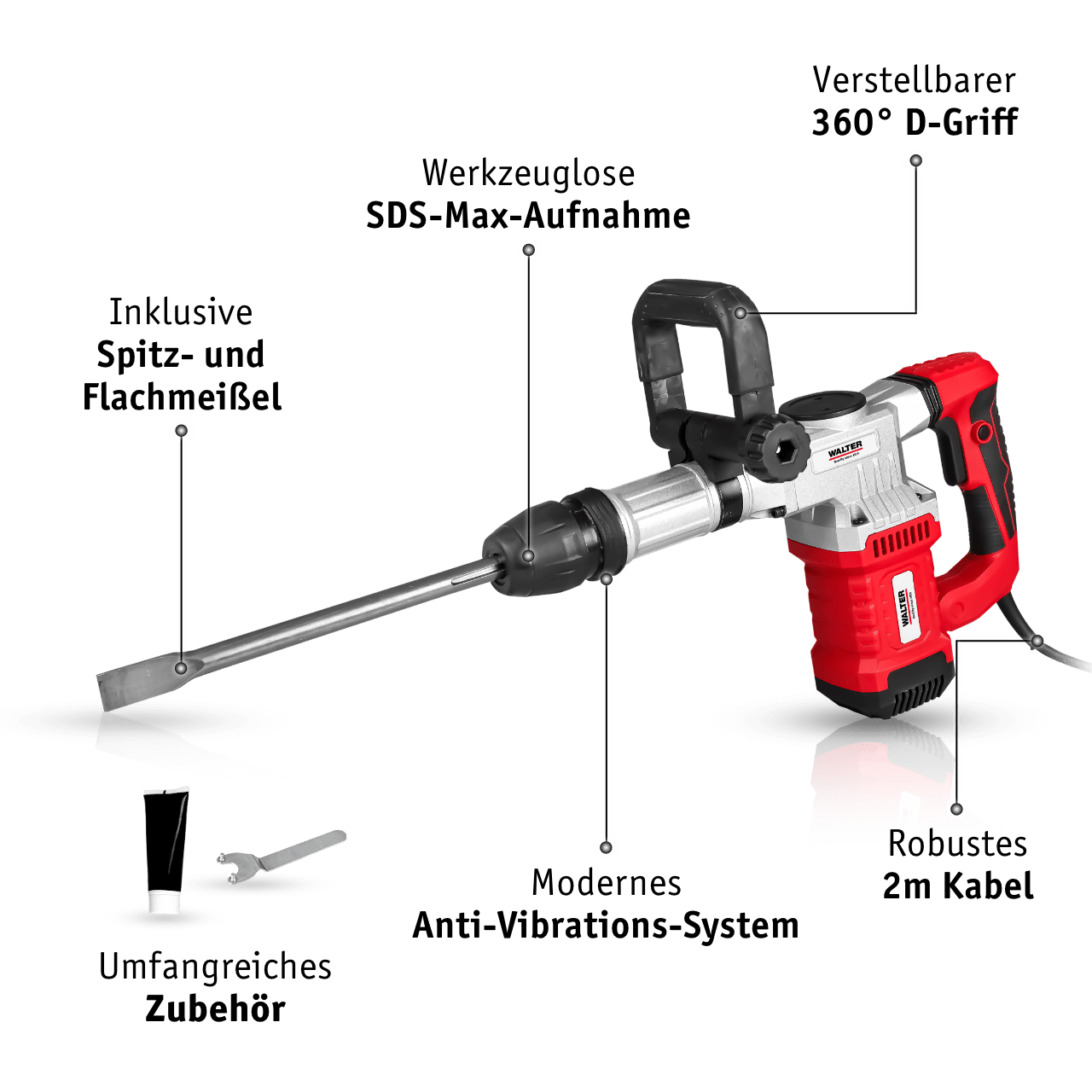 WALTER SDS-Stemm- und Abbruchhammer