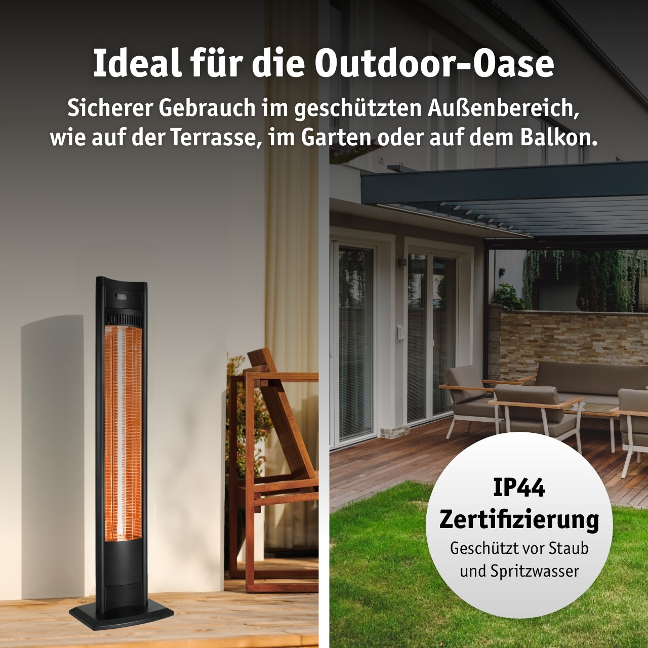 Infrared standing heater 2000 W