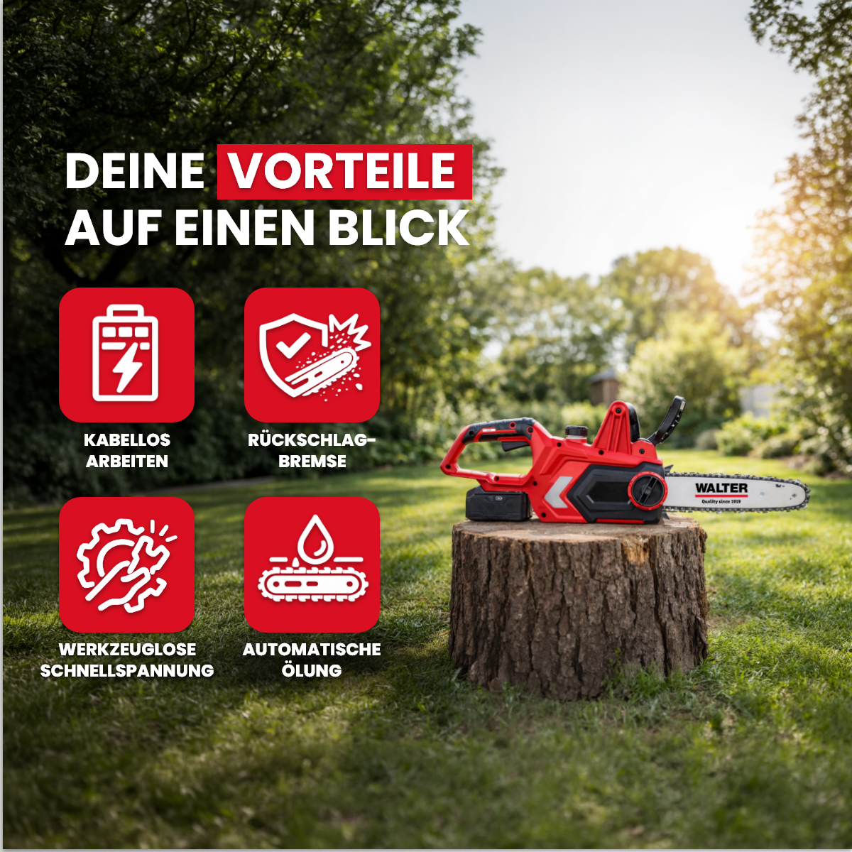 Akku Kettensäge 20 V