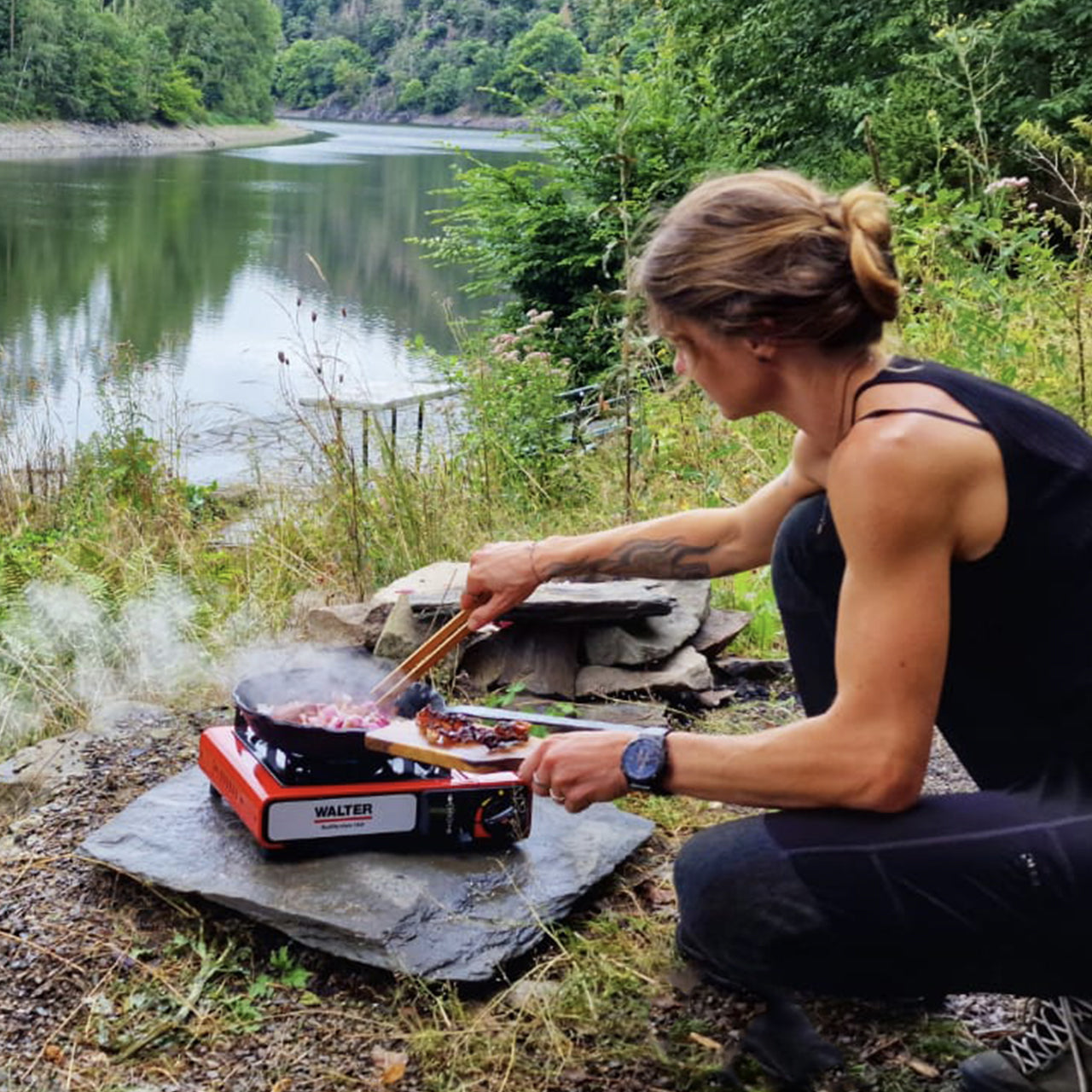 Camping stove Gourmet with Piezo
