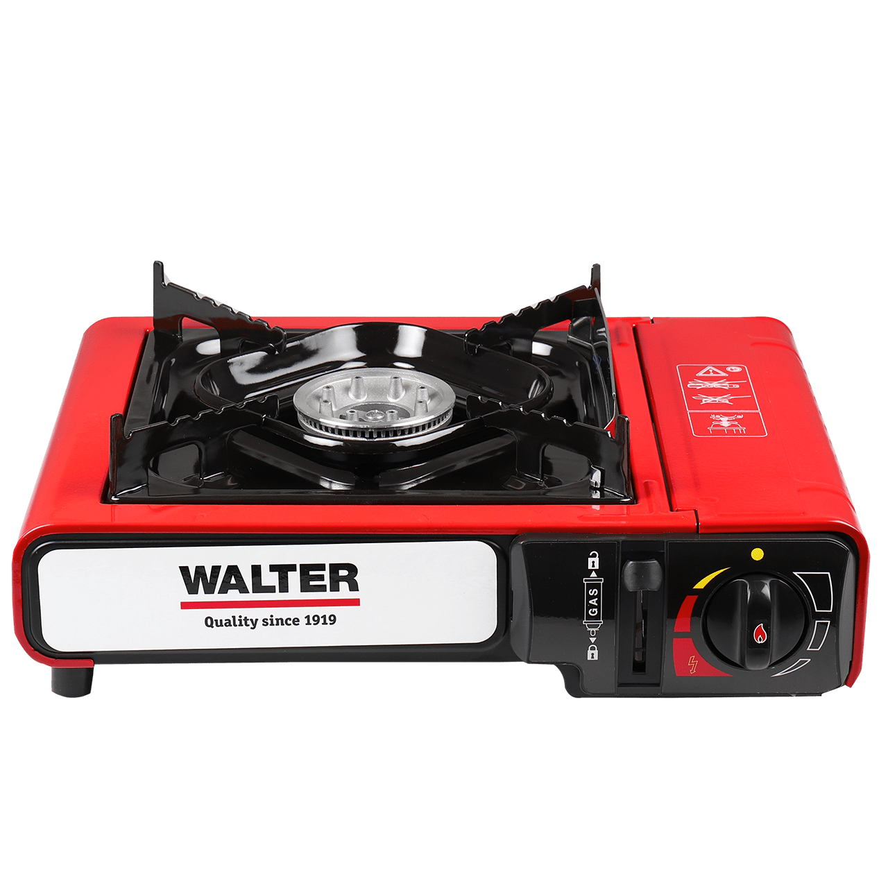 WALTER Campingkocher Gourmet mit Piezo